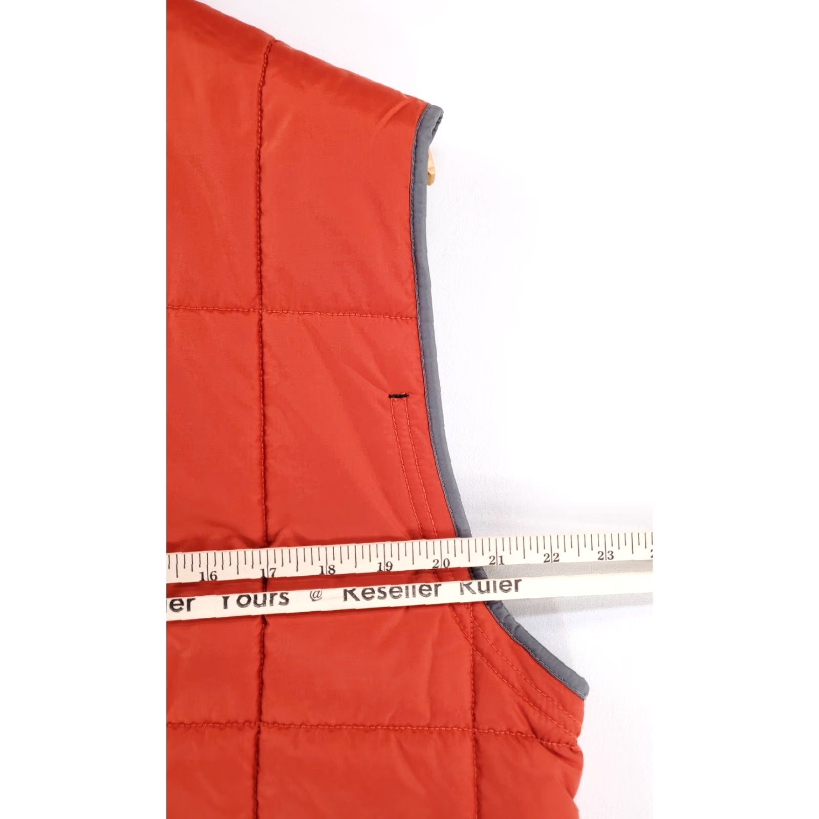 Abercrombie & Fitch Abercrombie & Fitch Full Zip Fleece Lined Vest Jacket Orange Mens M Puffer Jacket Lined Mens Size US M / EU 48-50 / 2 - 7 Thumbnail
