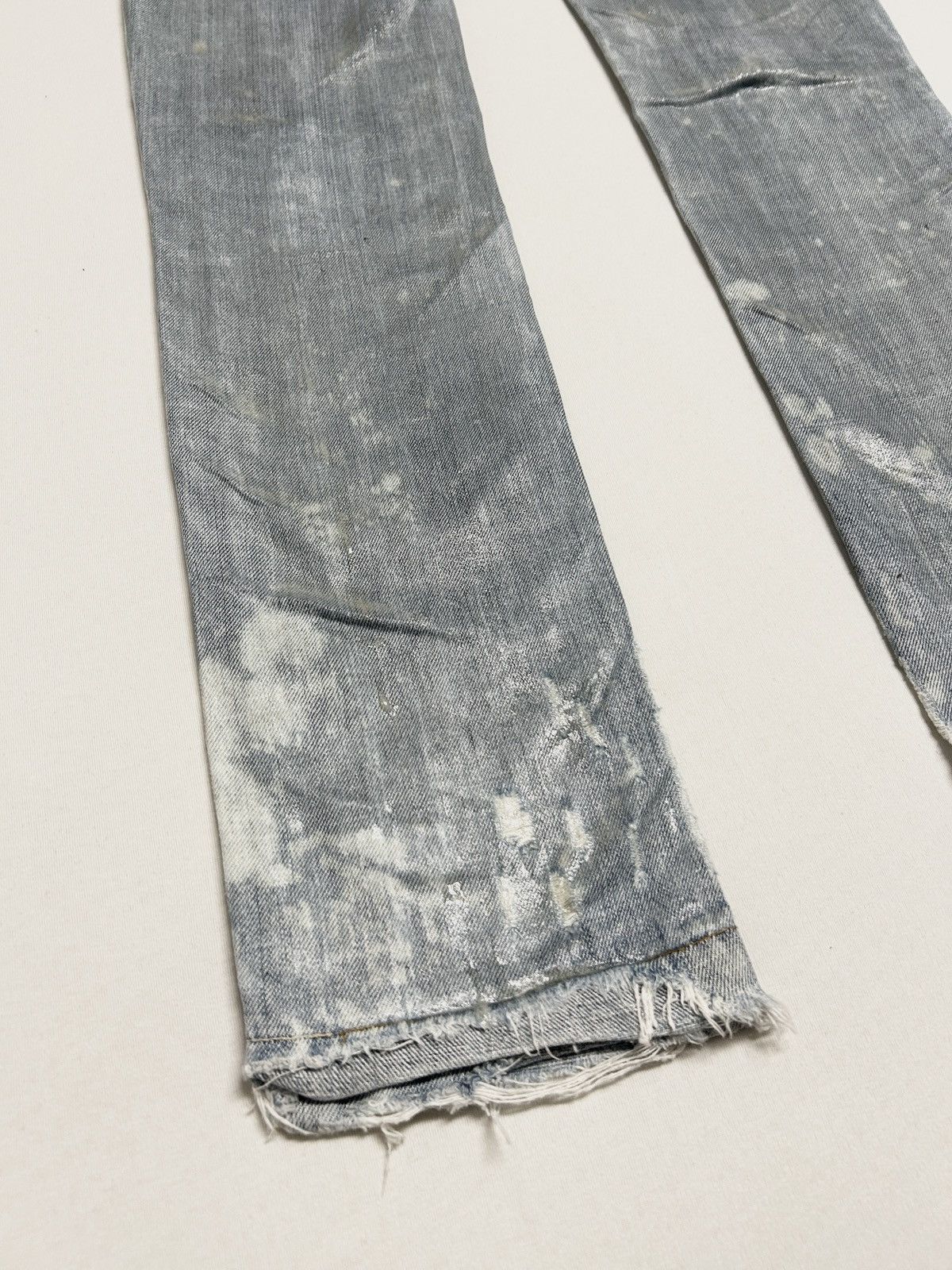 Dolce & Gabbana 2000s Distressed Waxed Denim Size US 30 / EU 46 - 8 Thumbnail