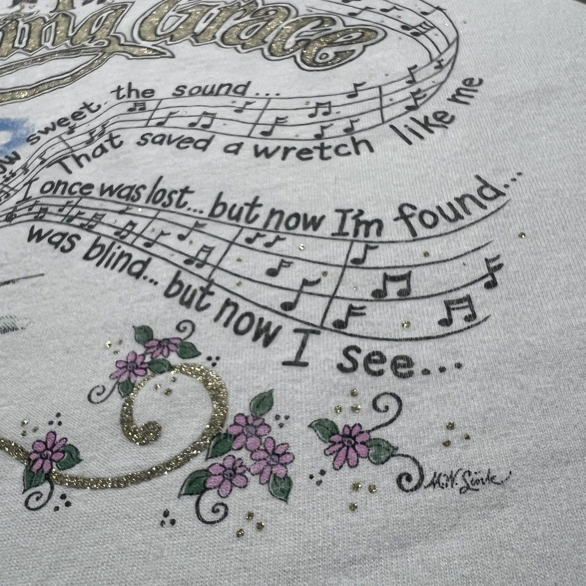 Vintage Vintage 90s Amazing Grace God Jesus Bible Holy Tee XL Size US XL / EU 56 / 4 - 4 Thumbnail