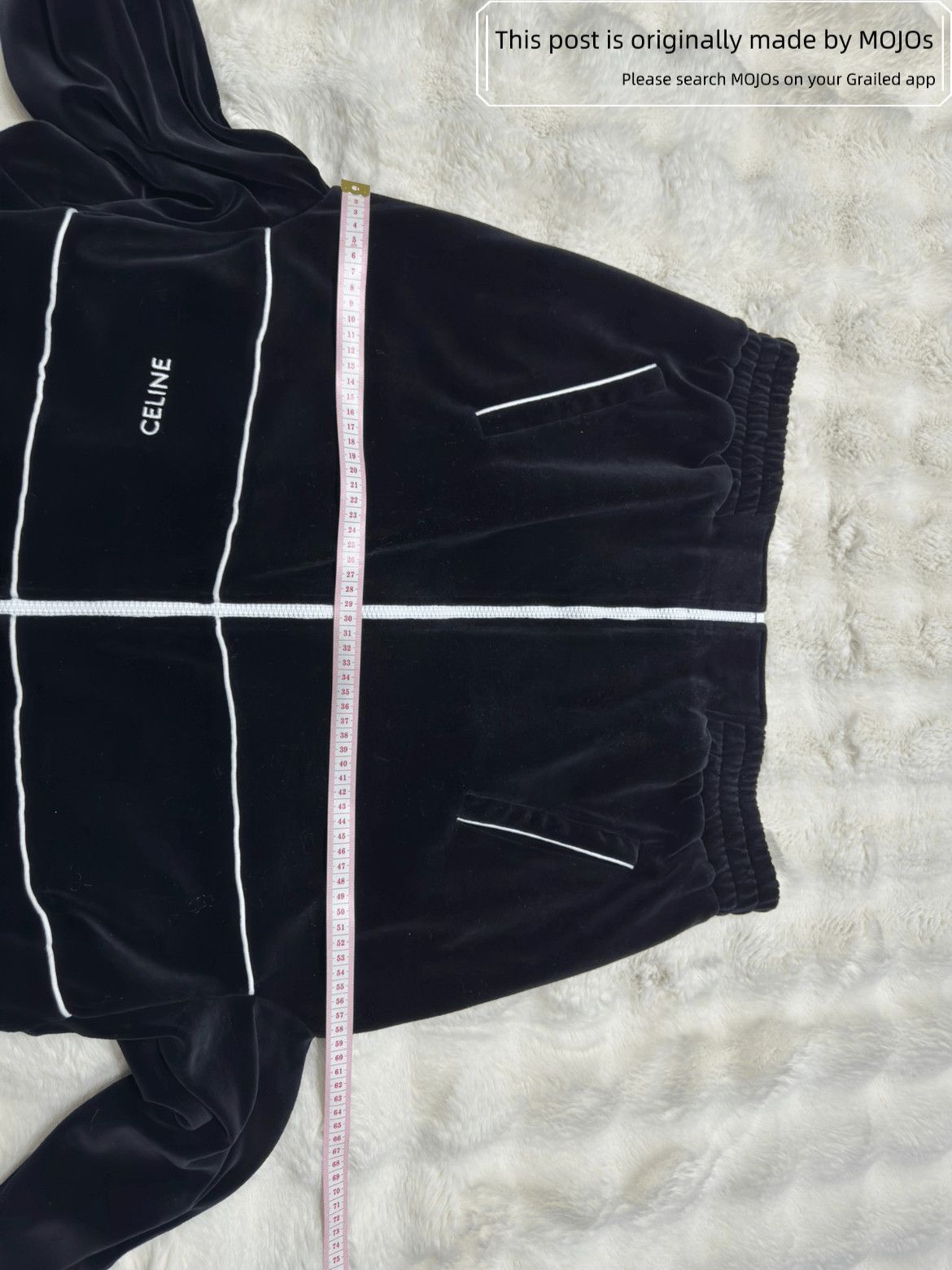 Celine Celine Velvet Logo Sport Jacket Size US M / EU 48-50 / 2 - 5 Thumbnail