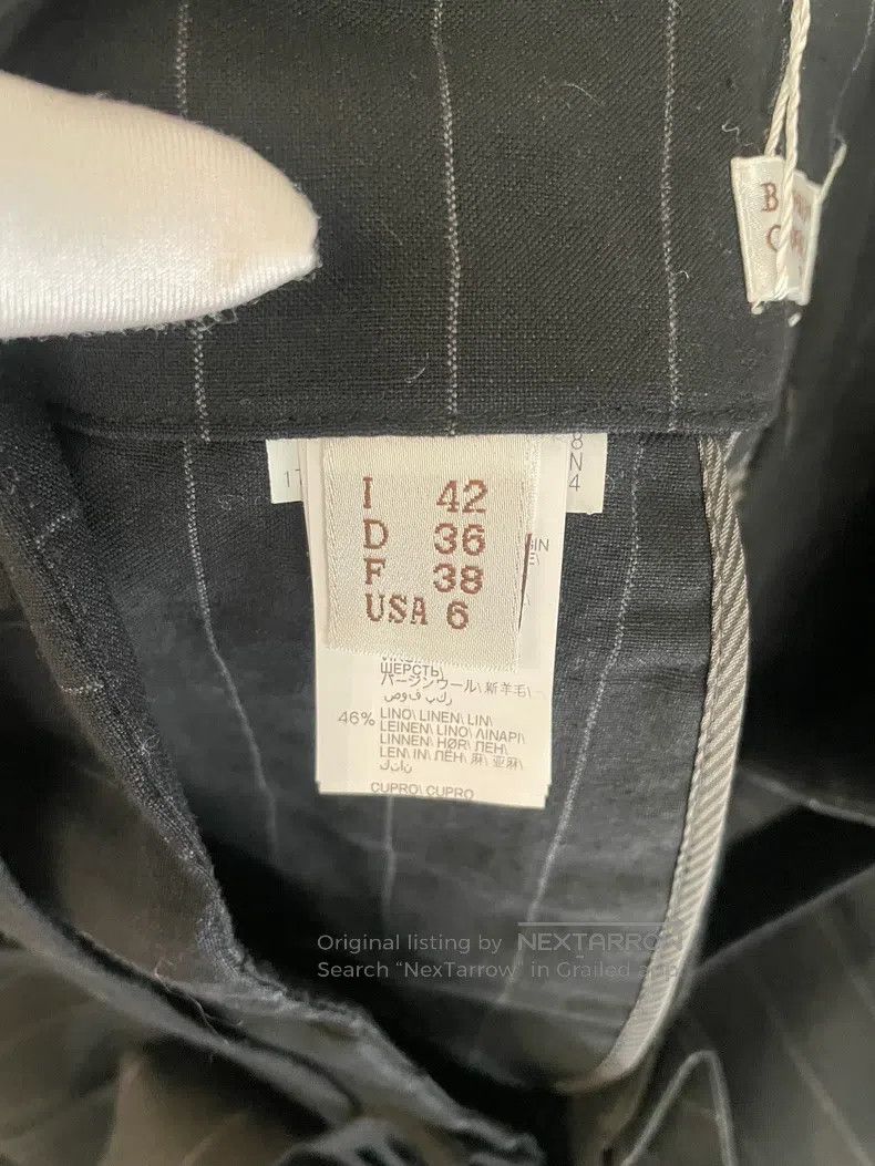 Brunello Cucinelli Brunello Cucinelli Black Wool Linen Trousers Size 27" / US 4 / IT 40 - 6 Thumbnail