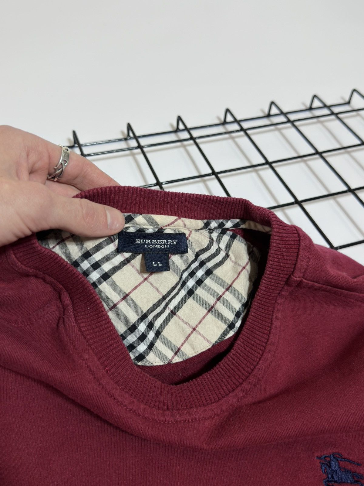 Burberry Burberry London Vintage Sweatshirt Nova Check Size US L / EU 52-54 / 3 - 5 Thumbnail