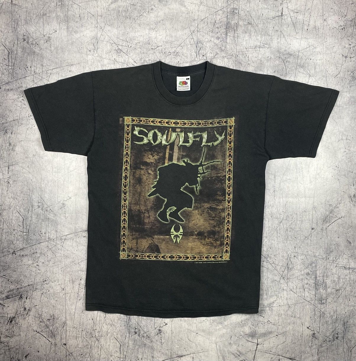 Band Tees Vintage Soulfly Primitive 2001 Double Sided Faded Band Tee Size US L / EU 52-54 / 3 - 2 Thumbnail