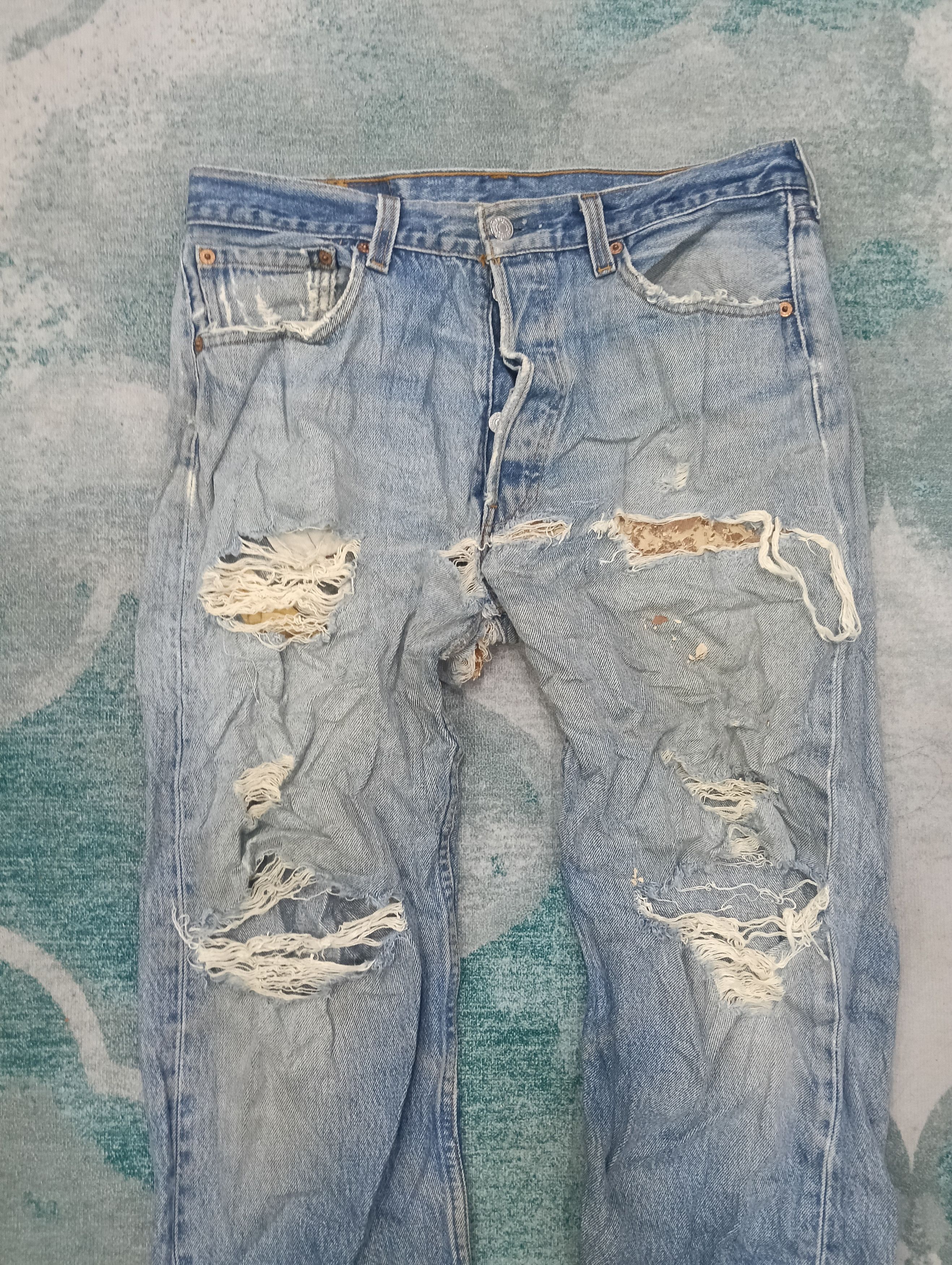 Levi's Vintage Clothing Vintage 501 Distressed Size US 34 / EU 50 - 3 Thumbnail