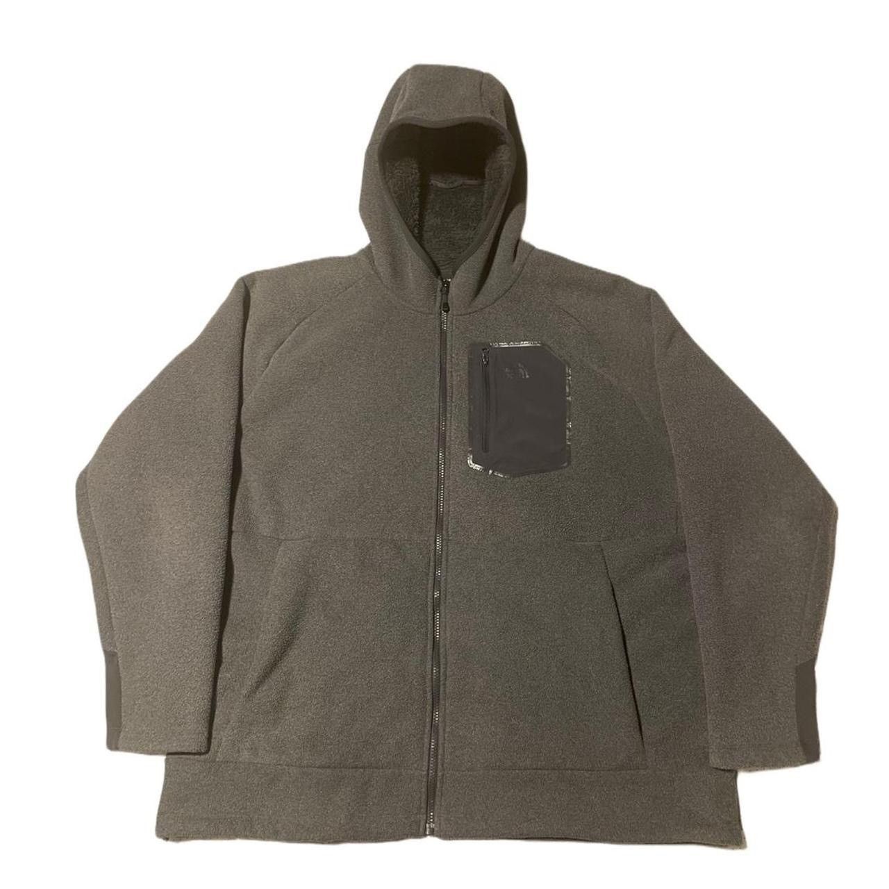 image of Polartec x The North Face Vintage 00S Gorpcore Fur Lined North Face Fleece in Grey, Men's (Size 2XL