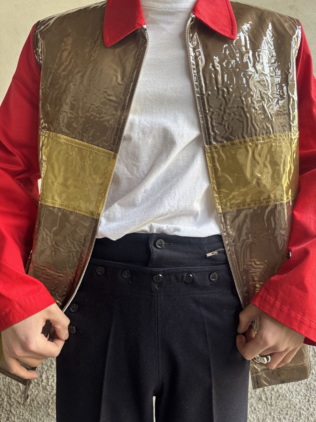 Comme des Garcons Homme Plus Comme des Garçons Homme Plus SS 1996 Vinyl PVC 3M Jacket Size US M / EU 48-50 / 2 - 13 Thumbnail