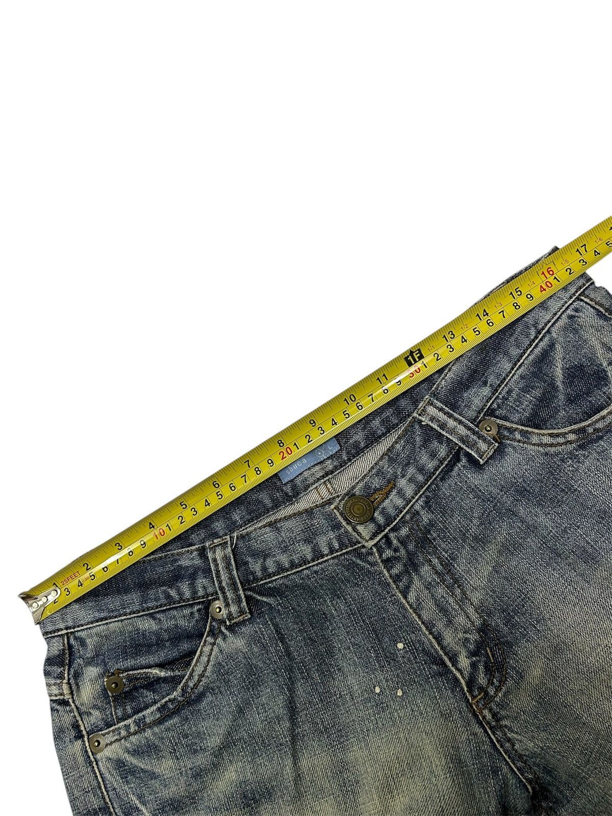 Japanese Brand Vintage Japanese Shuca Distressed Paint Splatter Jeans Size US 33 - 17 Thumbnail