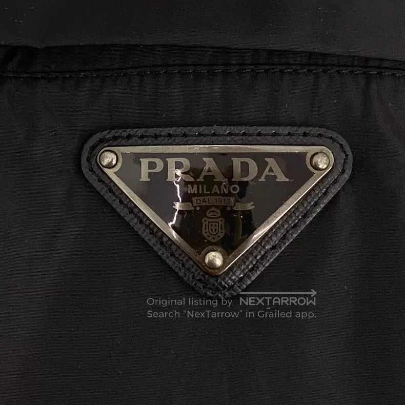 Prada Prada Black triangle hooded zipper long-sleeved jacket Size US L / EU 52-54 / 3 - 5 Thumbnail