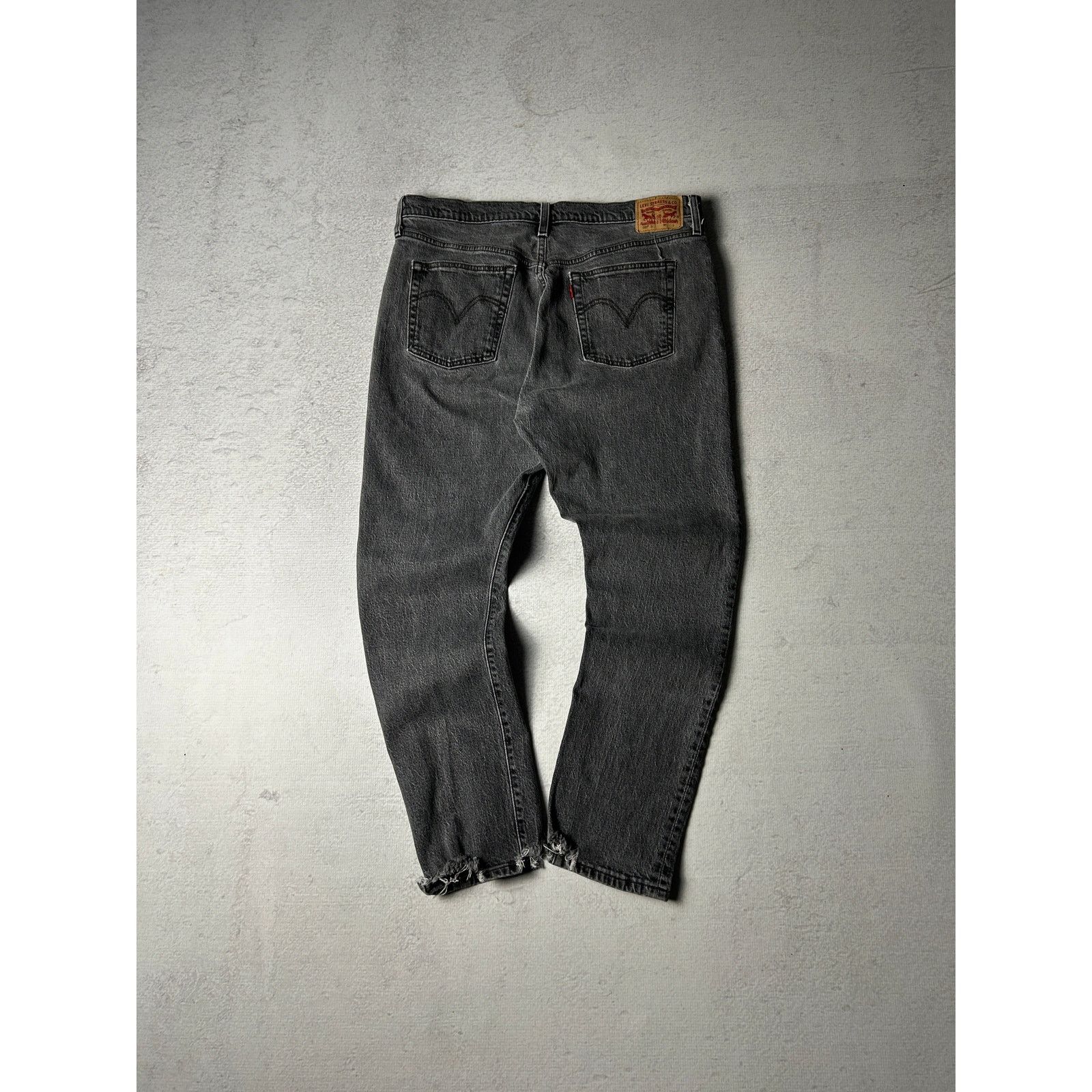 Levi's Vintage 90s Levis 501 Black Straight Jeans - Women's 33Wx28L Size 33" - 2 Thumbnail