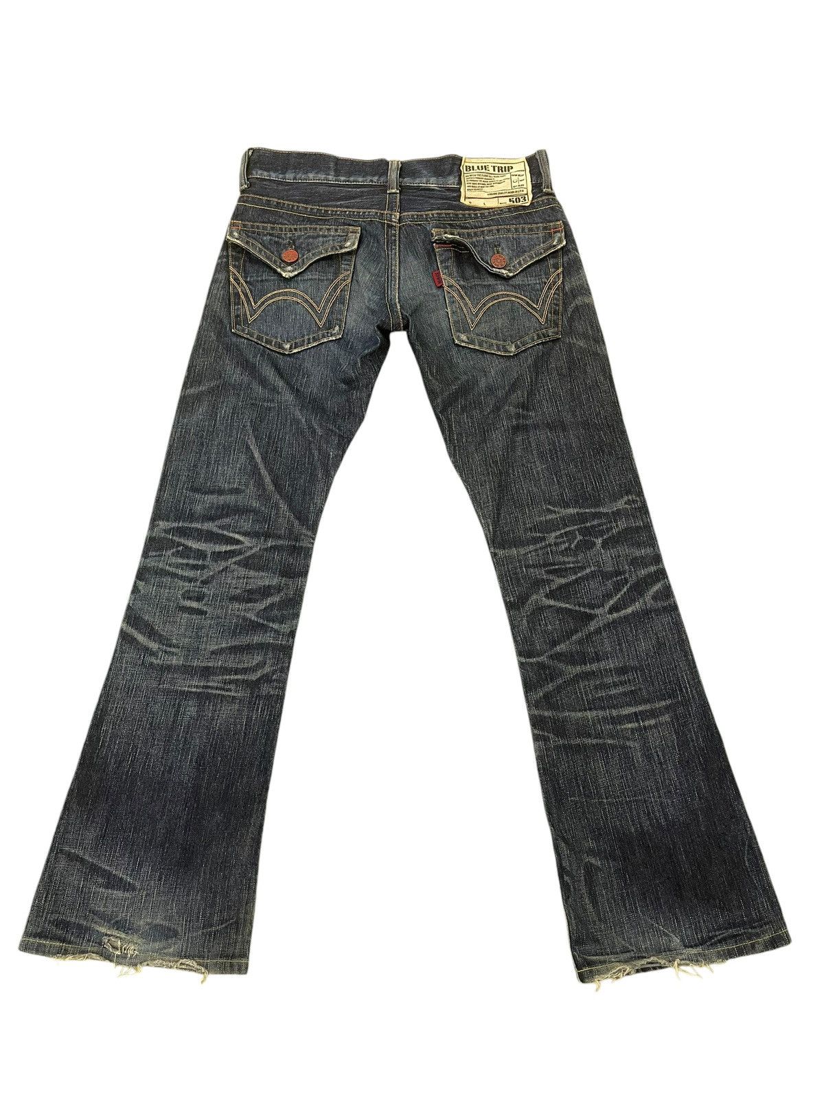 Flare Jeans Edwin Faded Distress Clawmark Boot Cut 3🟦