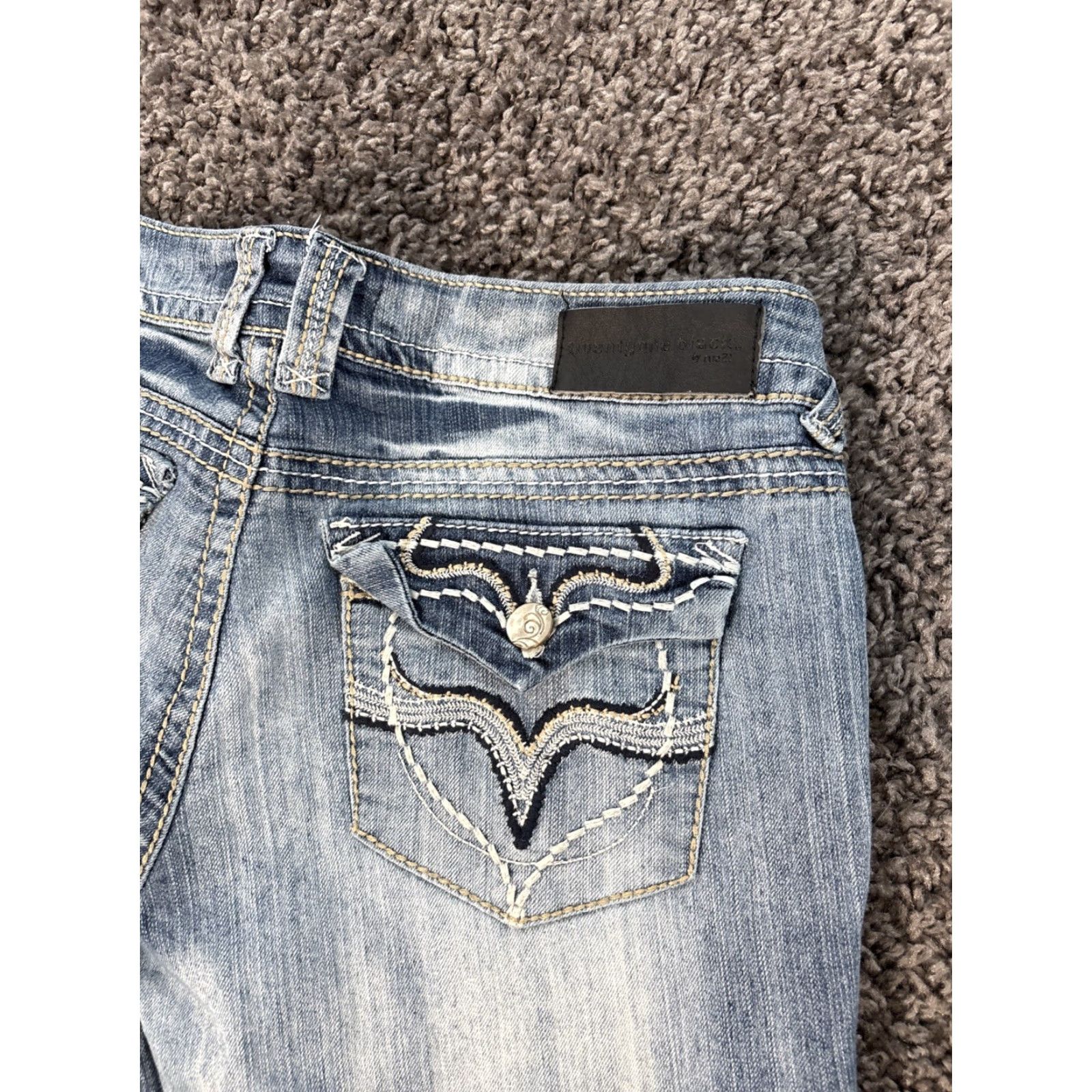 Vintage rue21 Jeans Shirt? No, cannot. Size 30" / US 8 / IT 44 - 8 Thumbnail