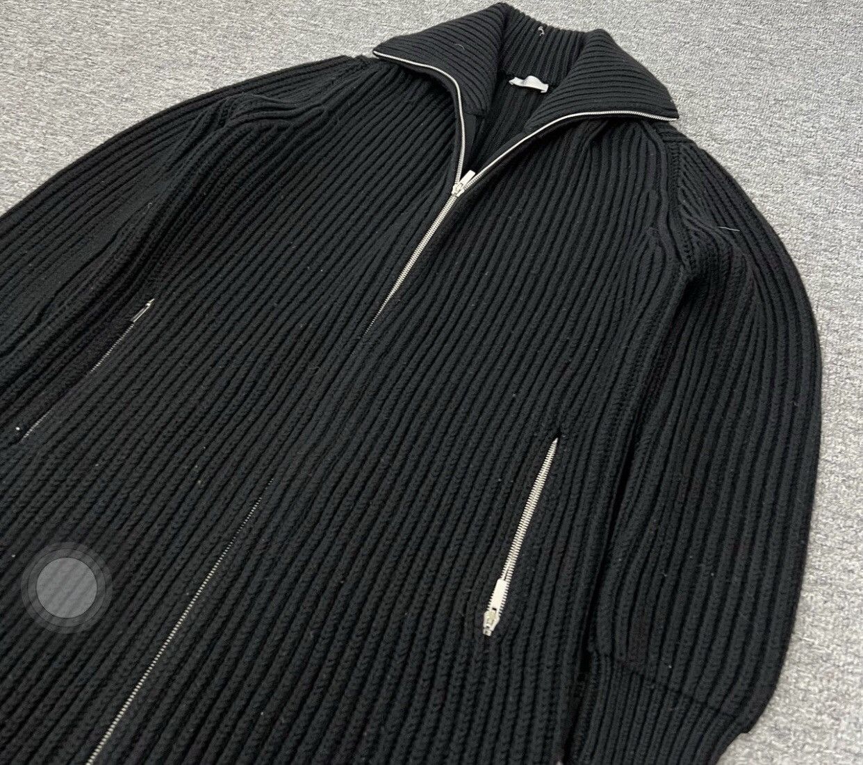Dior Dior Long Zipper Stand up Collar Wool Knitted Jacket Size US M / EU 48-50 / 2 - 3 Thumbnail