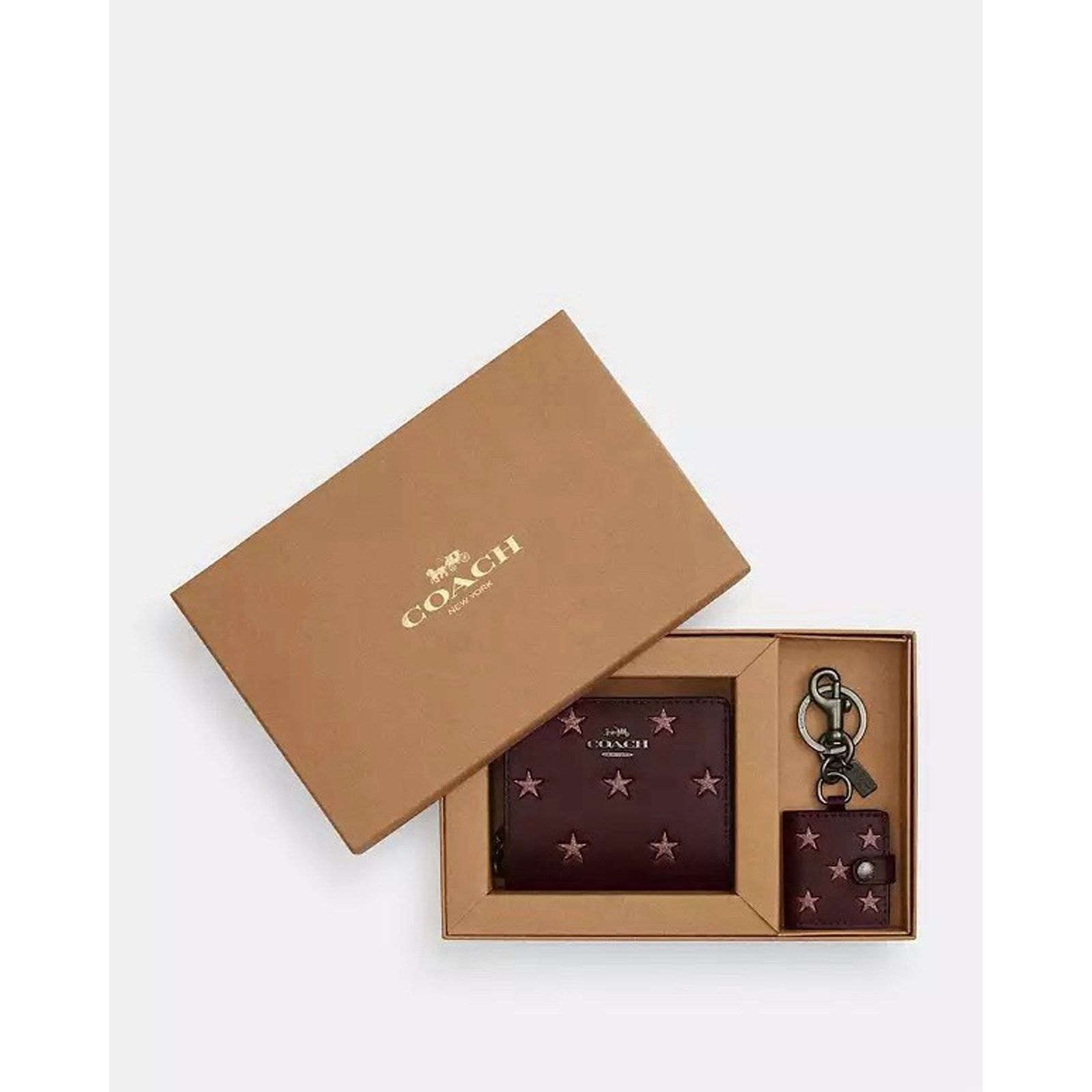 Coach NWT Coach Wallet BoxSet GStar Key Charm Pink Merlot CW950 Size ONE SIZE - 8 Thumbnail