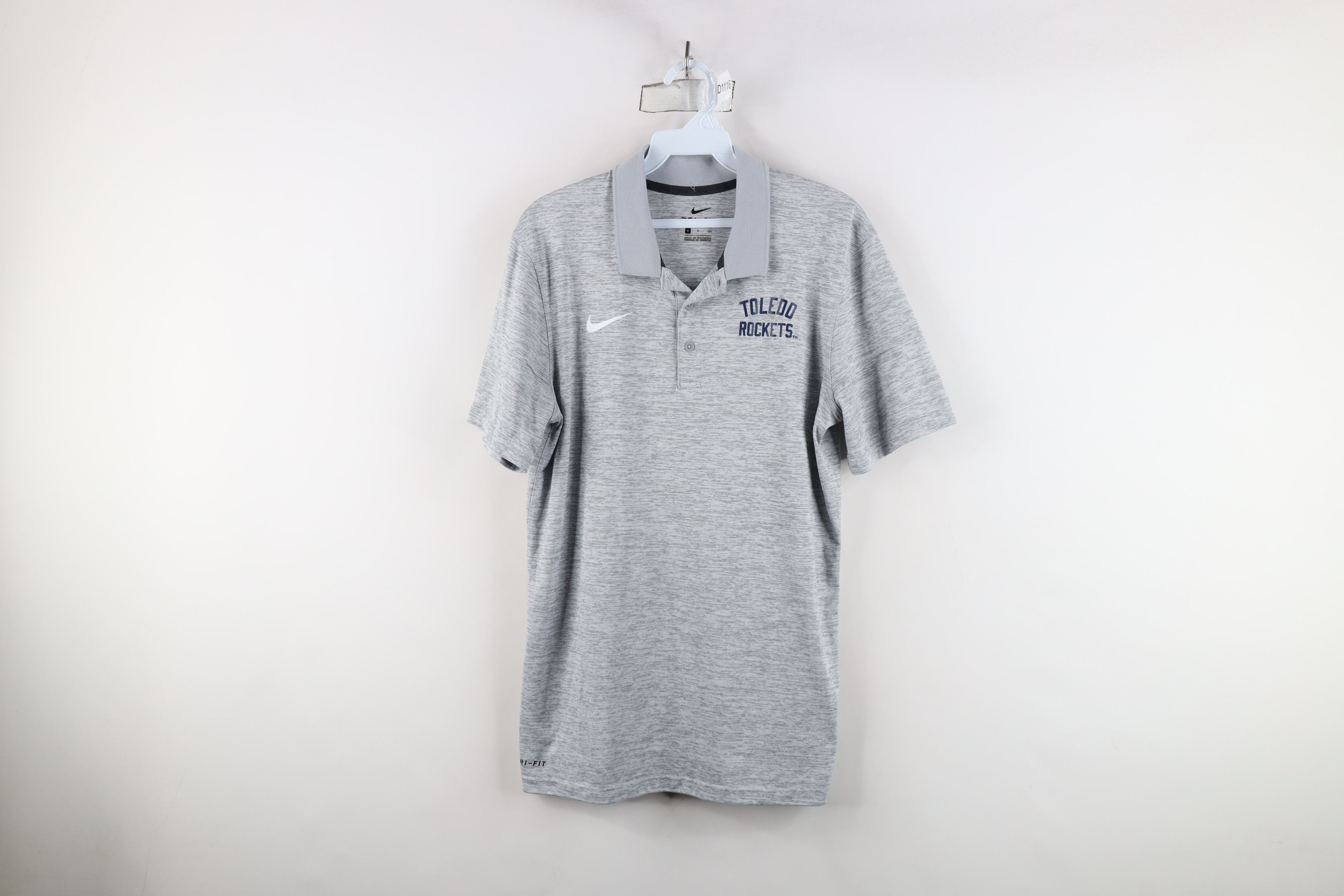 Nike × Vintage Nike University of Toledo Football Golf Polo Shirt Gray Size US S / EU 44-46 / 1 - 1 Thumbnail