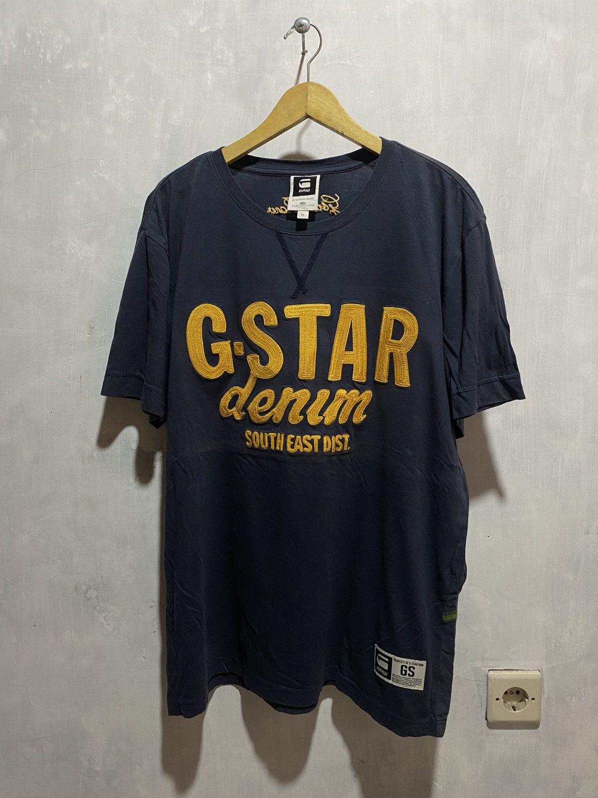 G-Star g-star raw denim embroidery logo tshirt Size US XL / EU 56 / 4 - 2 Thumbnail