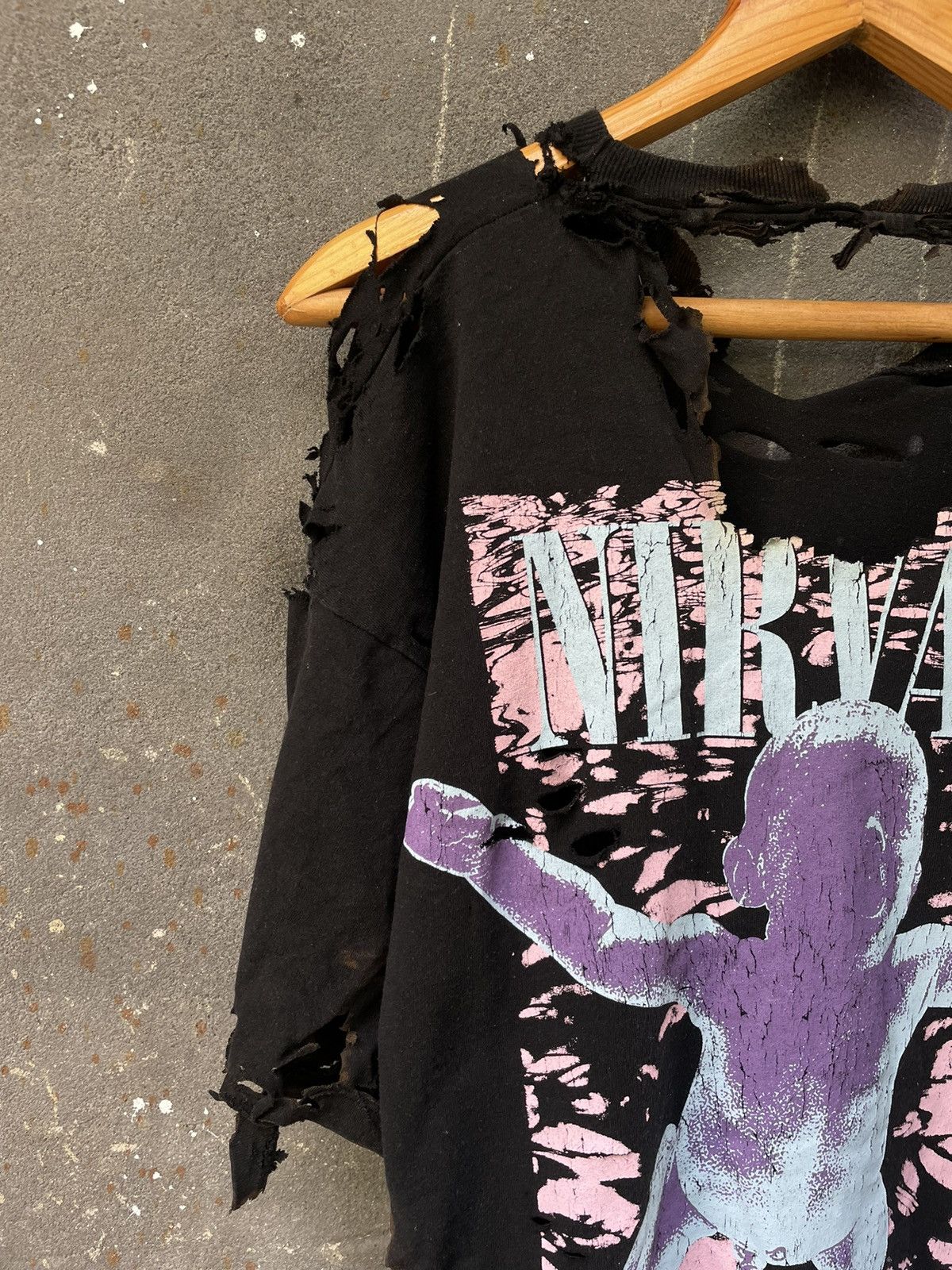 Other Nirvana Opium Distressed T-Shirt Custom Black Nevermind Fade Size US L / EU 52-54 / 3 - 11 Thumbnail