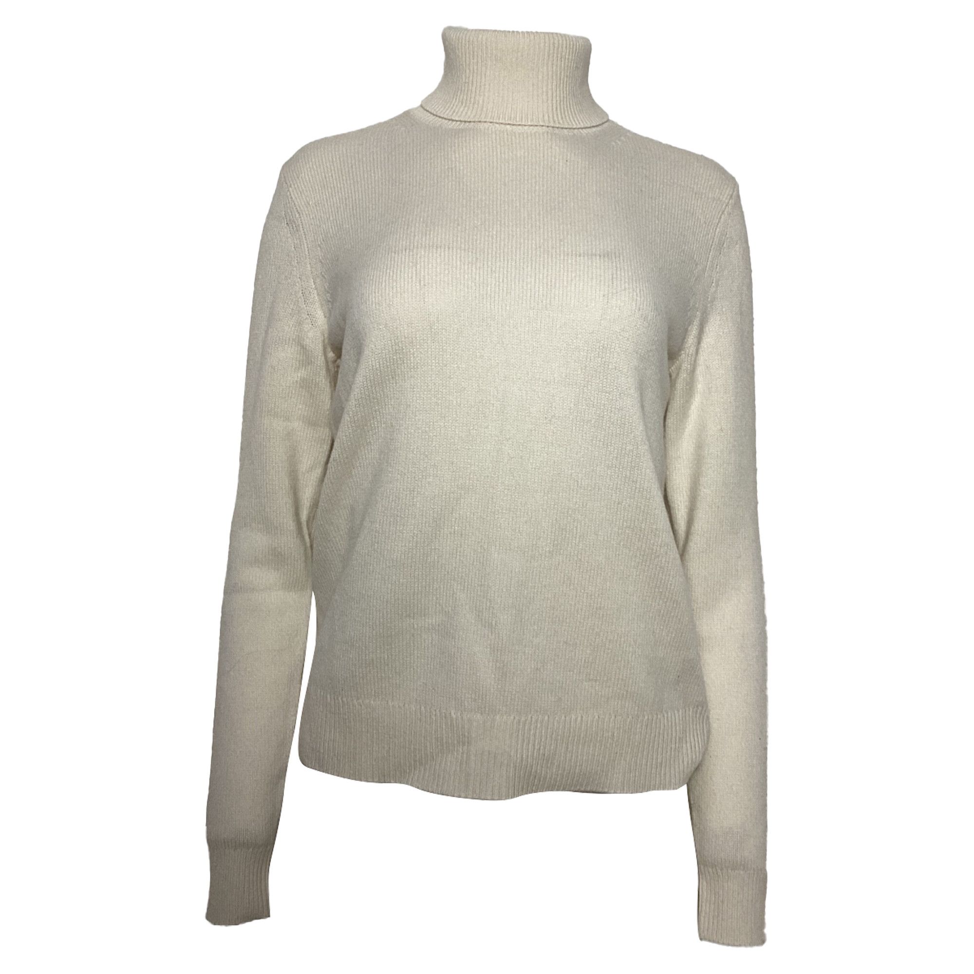 Theory Theory Turtleneck Sweater in Ivory Cashmere Size XS / US 0-2 / IT 36-38 - 1 Thumbnail