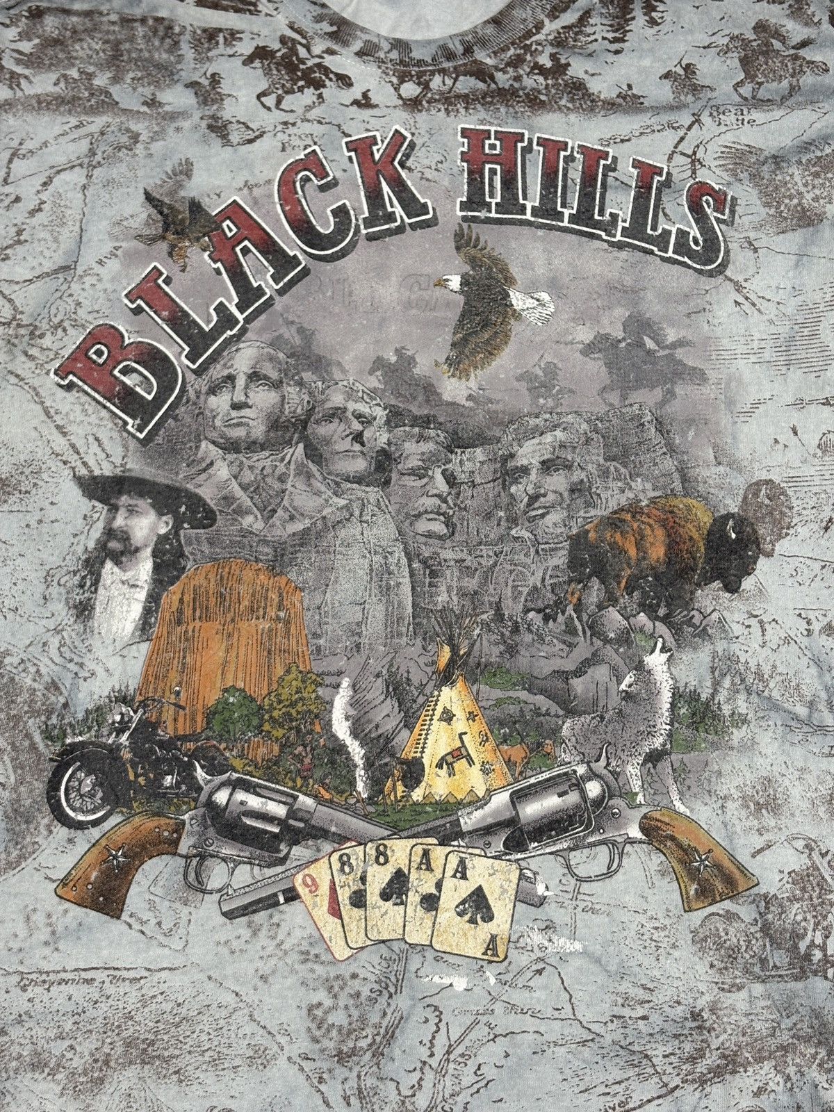 Harley Davidson Vintage 90s “Black Hills, South Dakota” T-Shirt Size M 0790 Size US M / EU 48-50 / 2 - 3 Thumbnail