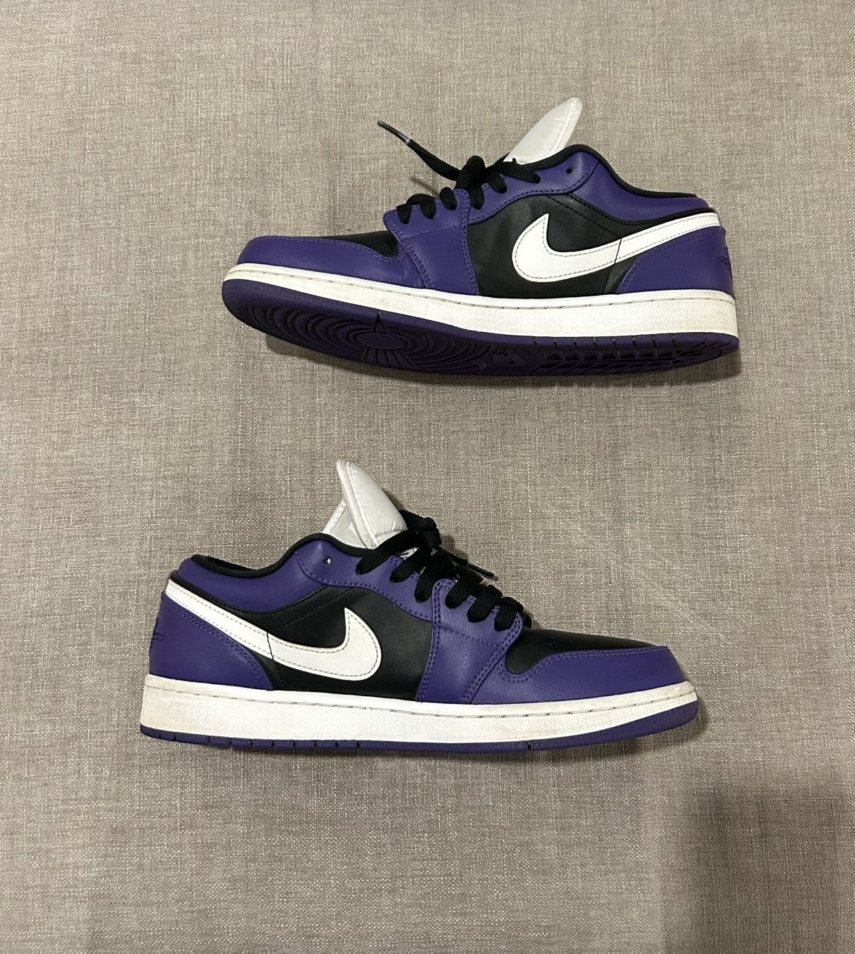 Jordan Brand ☀️JORDAN 1 LOW RETRO COURT PURPLE BLACK☀️ Size US 9.5 / EU 42-43 - 4 Thumbnail
