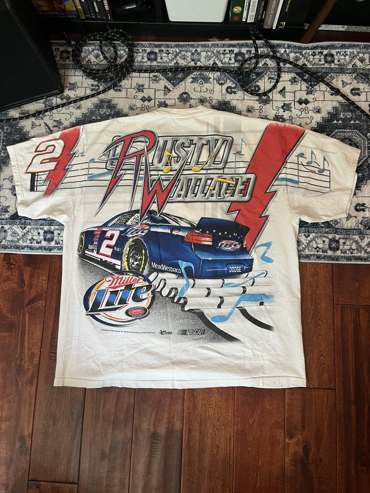 Chase Authentics Vintage 90’s NASCAR Rusty Wallace T-shirt Size US L / EU 52-54 / 3 - 2 Thumbnail