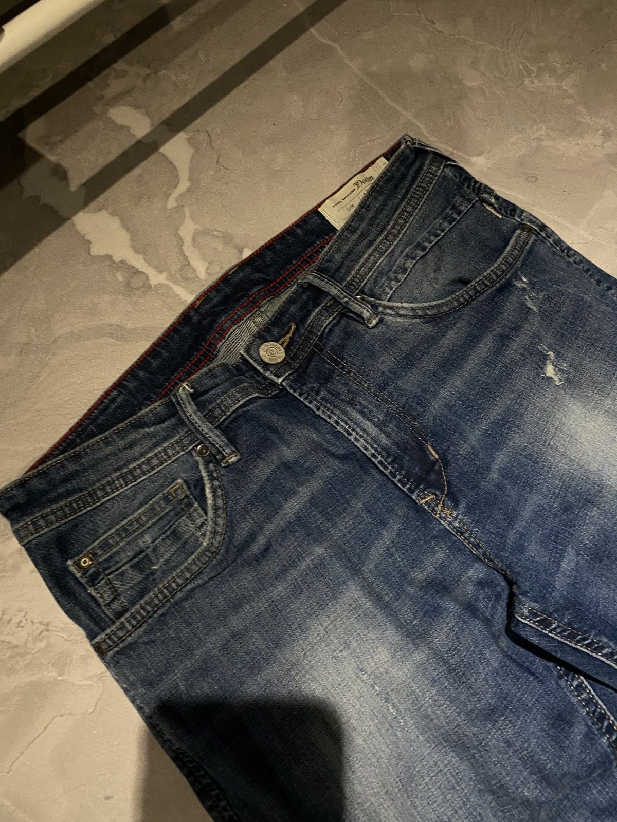 Japanese Brand Rare Avan Heavy Distressed Denim / Statement Wash / Y2K 90s Size US 31 - 3 Thumbnail