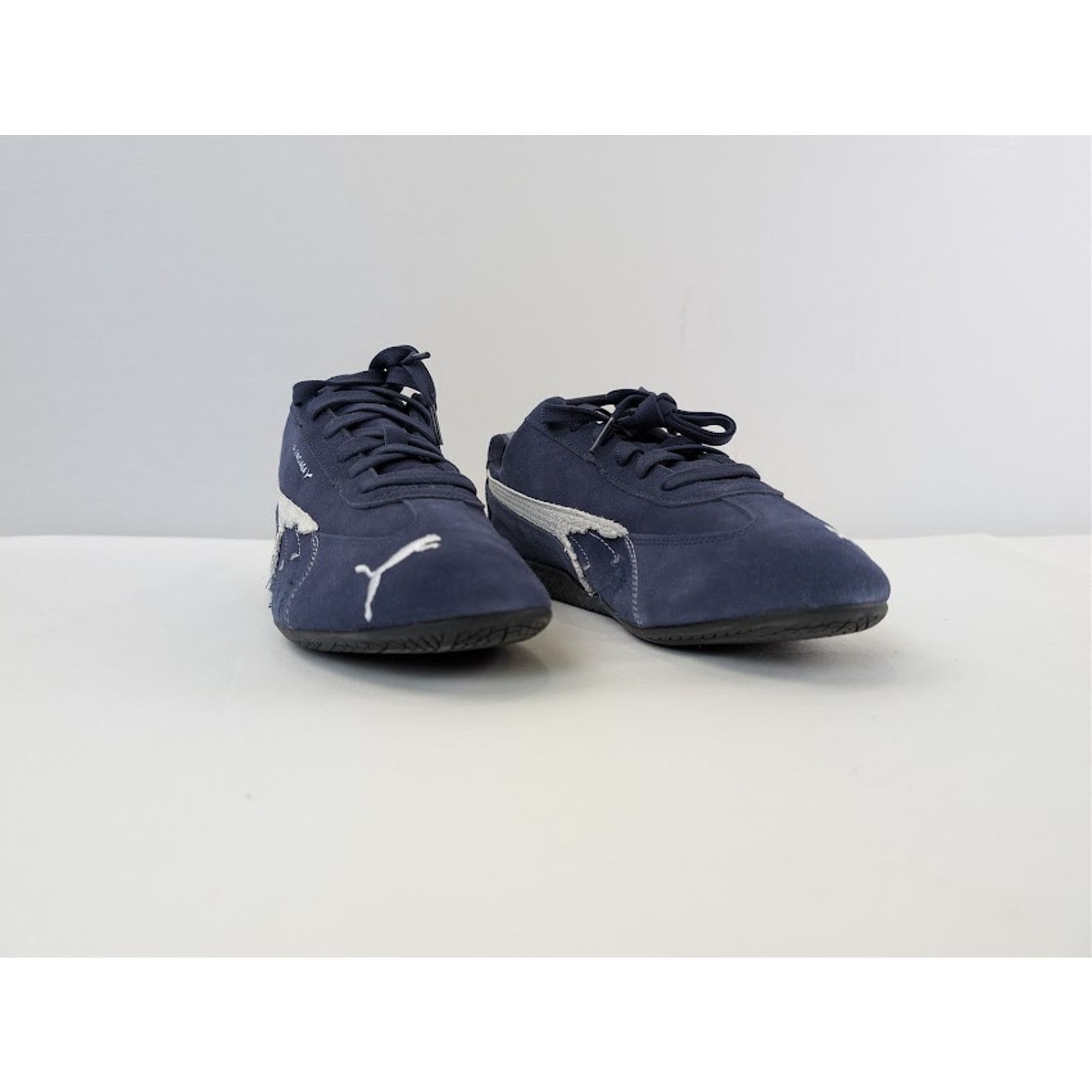 Balenciaga × Puma o1rshd1 Q:2 / Speedcat Destroyed Low Top Sneaker in Navy Size US 11 / EU 44 - 5 Thumbnail