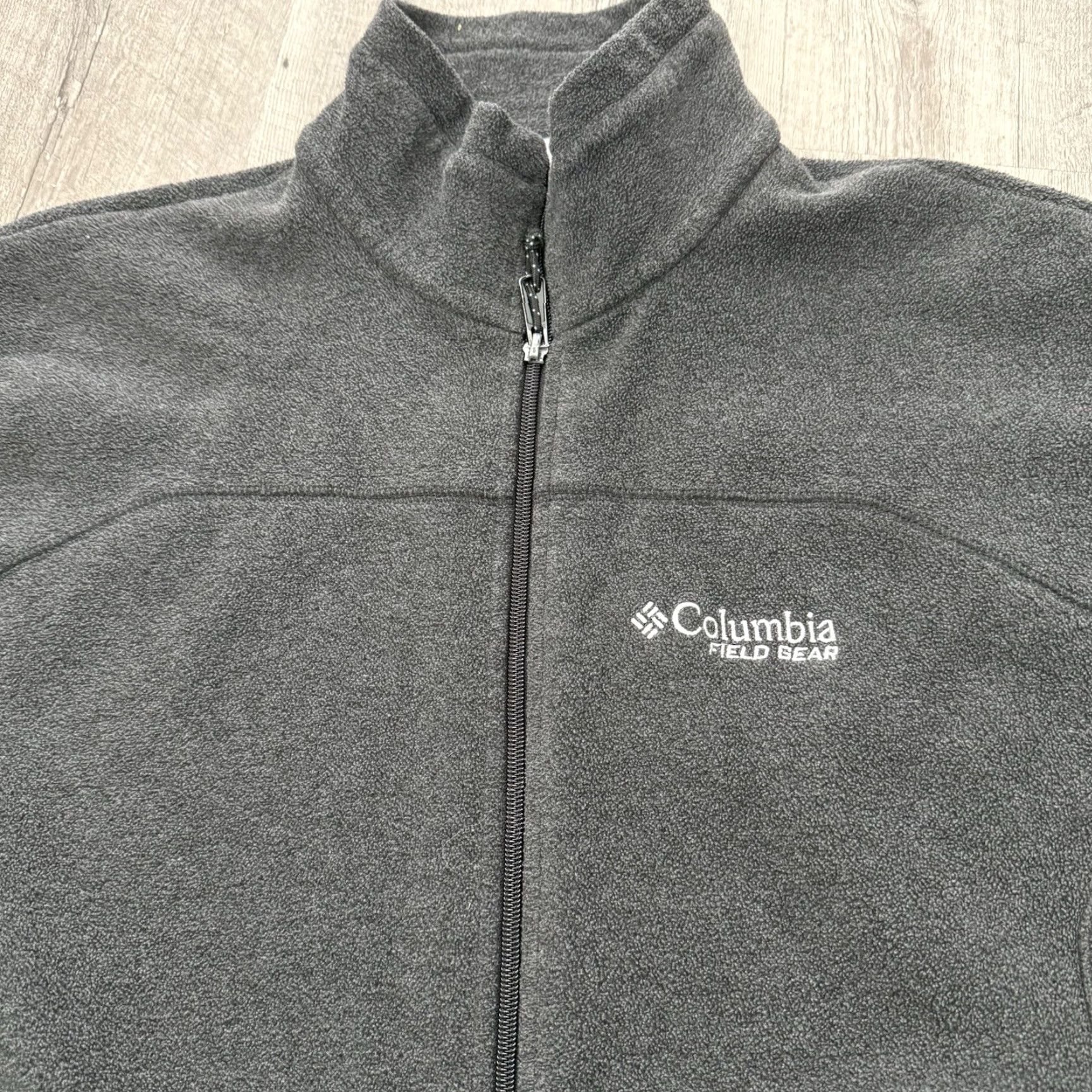 Vintage Columbia Field Gear Jacket Mens Large Gray Full Zip Pockets Fleece Outdoors Outdoor Activewear Casual Workwear 90s (no, can't include 90s) Size US L / EU 52-54 / 3 - 8 Thumbnail