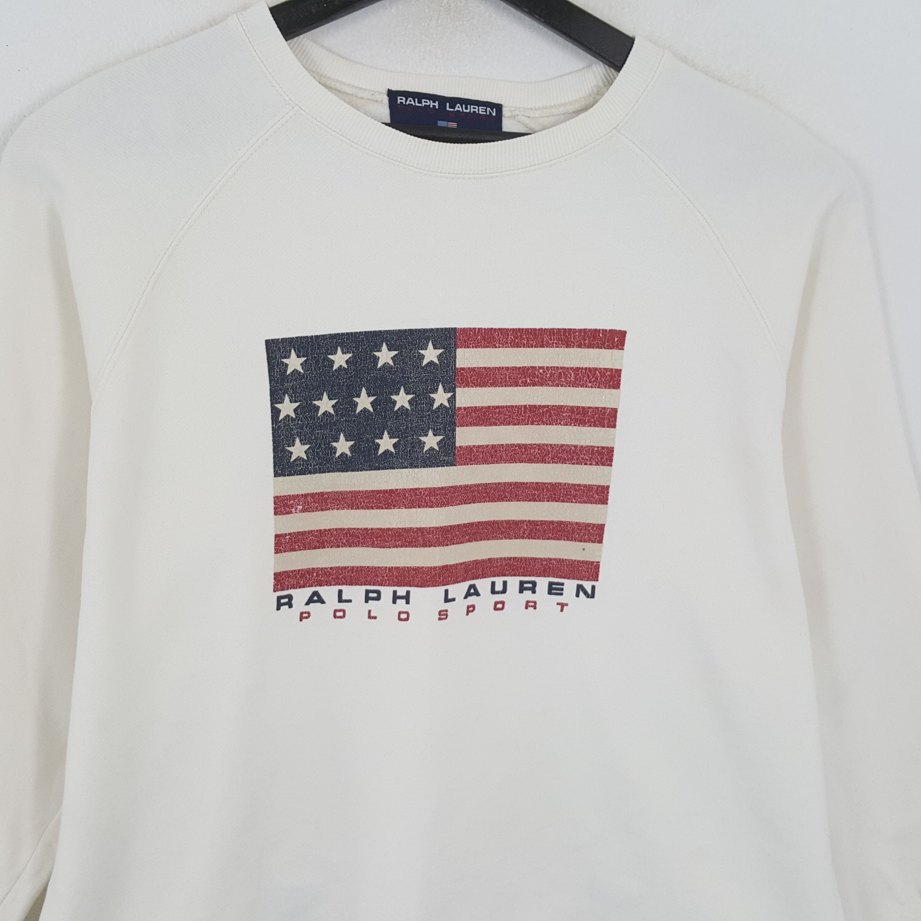 Ralph Lauren × Vintage RALPH LAUREN Polo Sport Flag Design Streetwear Sweatshirt Size US L / EU 52-54 / 3 - 2 Thumbnail