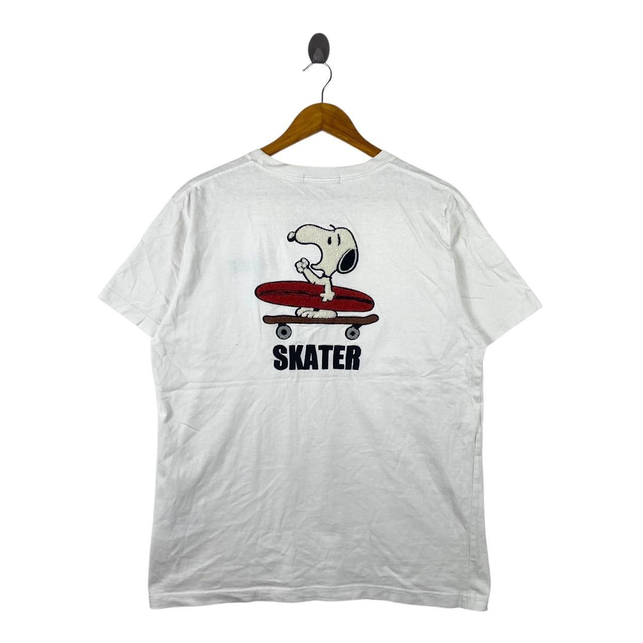 Peanuts PEANUTS SNOOPY SKATER Anti Ballistic Comic Strip Tee Shirt Size L / US 10 / IT 46 - 1 Thumbnail