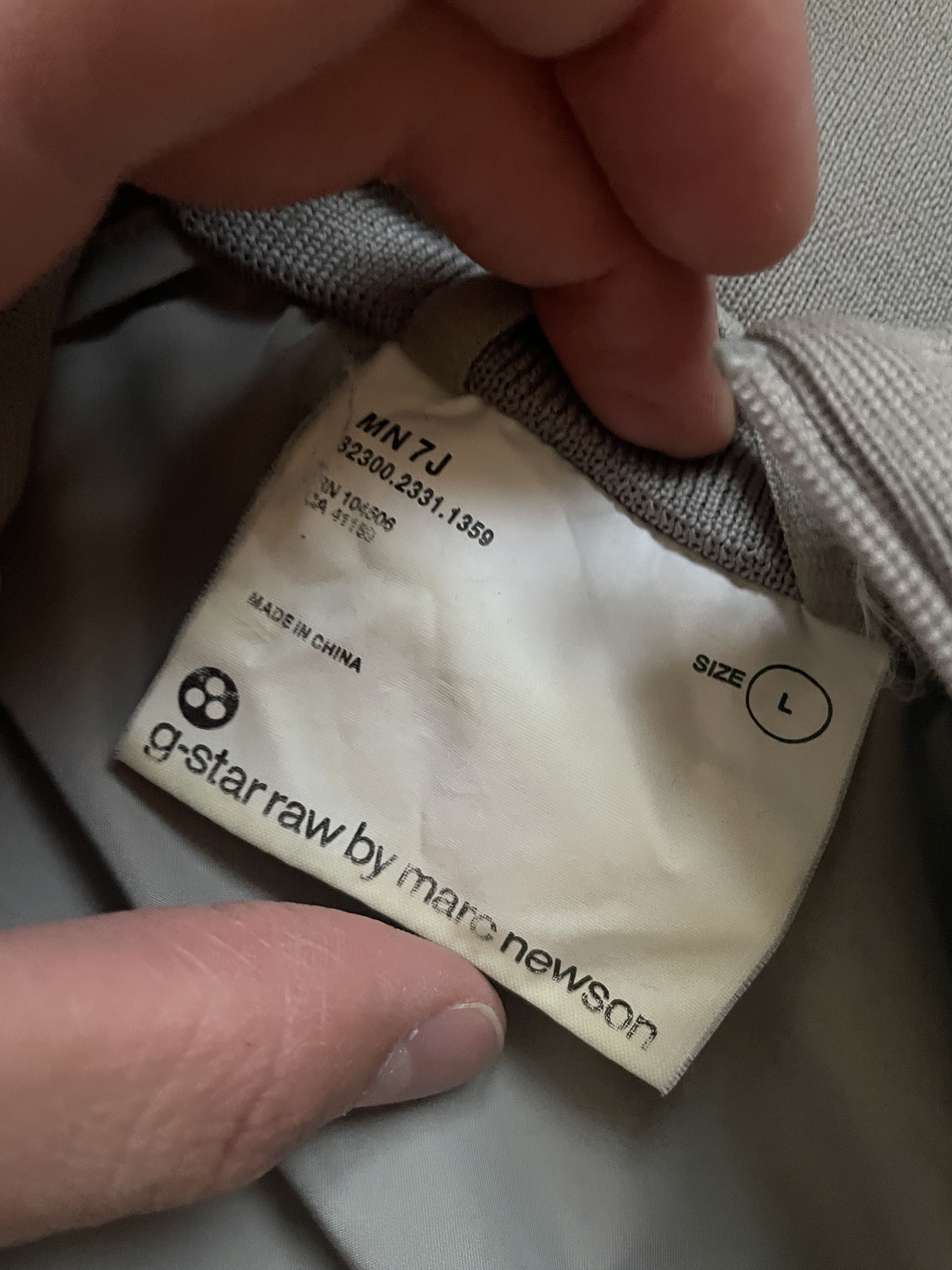 G-Star G STAR RAW X MARC NEWSMAN GRAY ZIPPER BOMBER JACKET Size US L / EU 52-54 / 3 - 10 Thumbnail