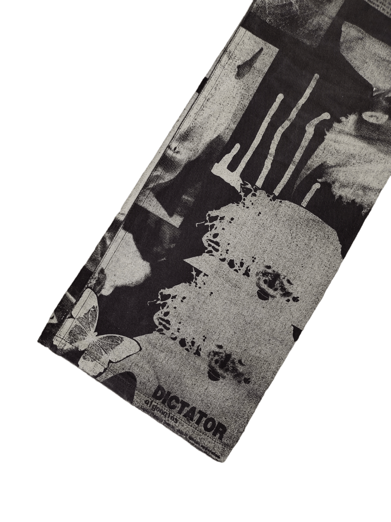 Jean Paul Gaultier Flare Pants Algonquins 'Dictator' Printed Boot Cut Jpg Style Size US 27 - 19 Thumbnail