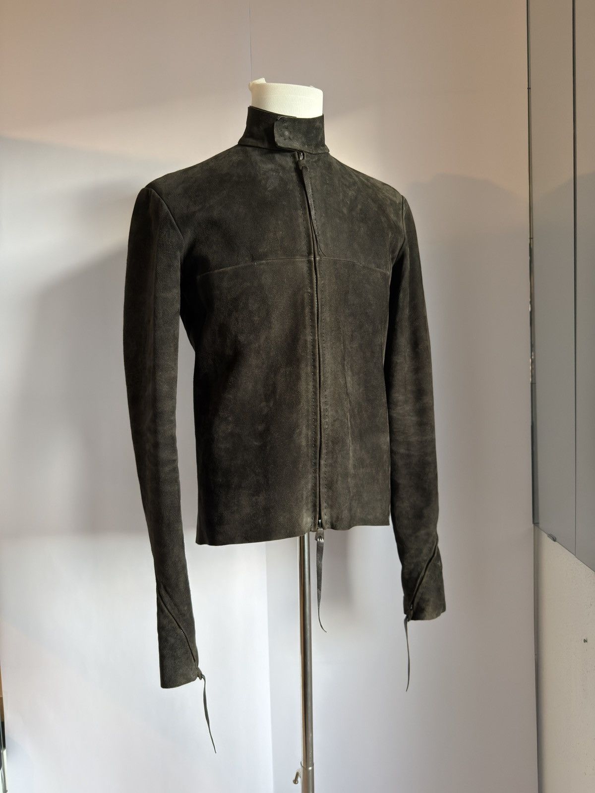 Ma+ Maurizio Amadei M.A+ Aviator Reverse Deer Leather Biker Size US M / EU 48-50 / 2 - 1 Thumbnail