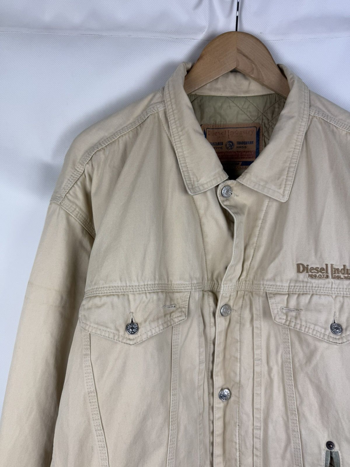 Diesel Diesel Industry Vintage Quilted Lined Trucker Jacket Size XL Size US XL / EU 56 / 4 - 4 Thumbnail