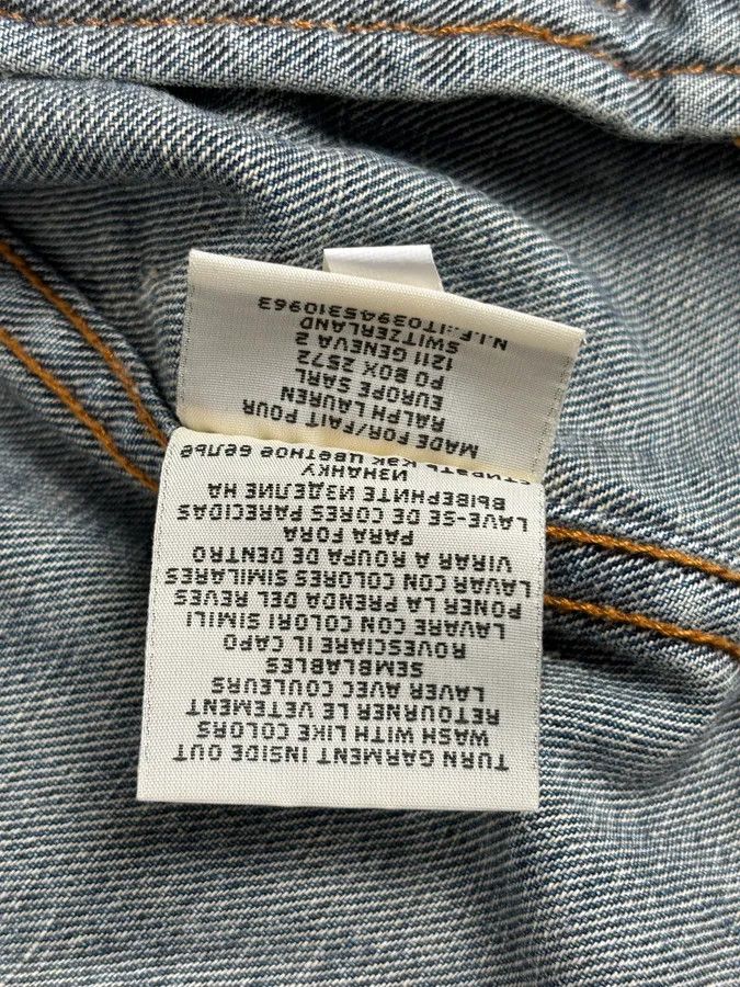 Polo Ralph Lauren 2010s Ralph Lauren Blue Camo Distressed Denim Jacket Size US M / EU 48-50 / 2 - 10 Thumbnail
