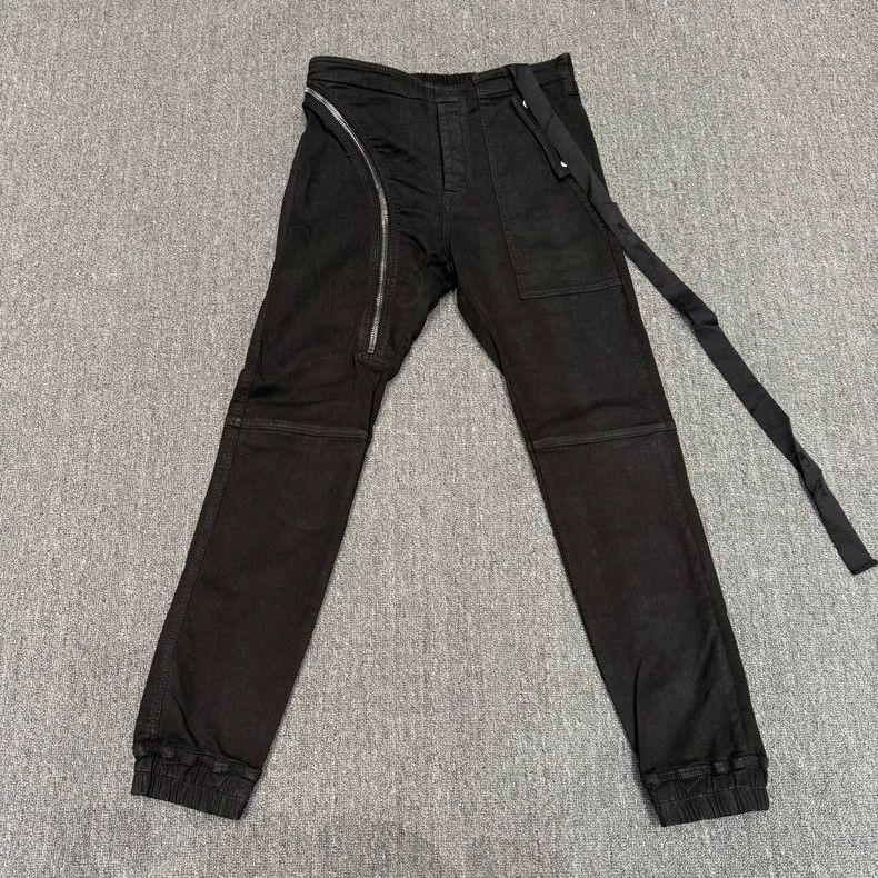 Rick Owens Rick Owens Black Zippered Denim Pants Size Small Size US 28 / EU 44 - 1 Thumbnail