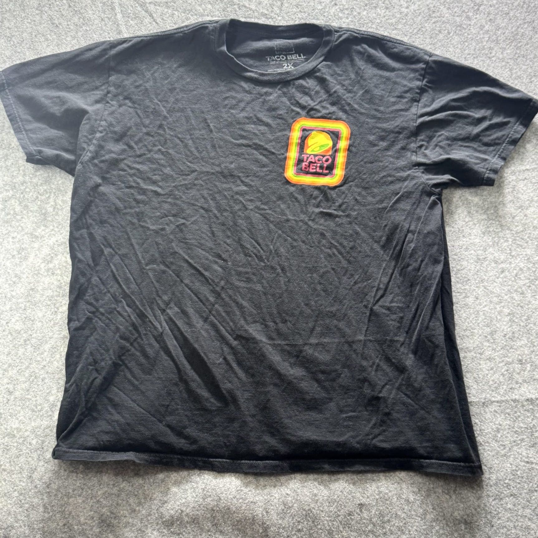 Bell Taco Bell Shirt Mens 2XL Black Retro Logo Graphic Tee Crewneck Tagless Fast Food Size US XXL / EU 58 / 5 - 2 Thumbnail