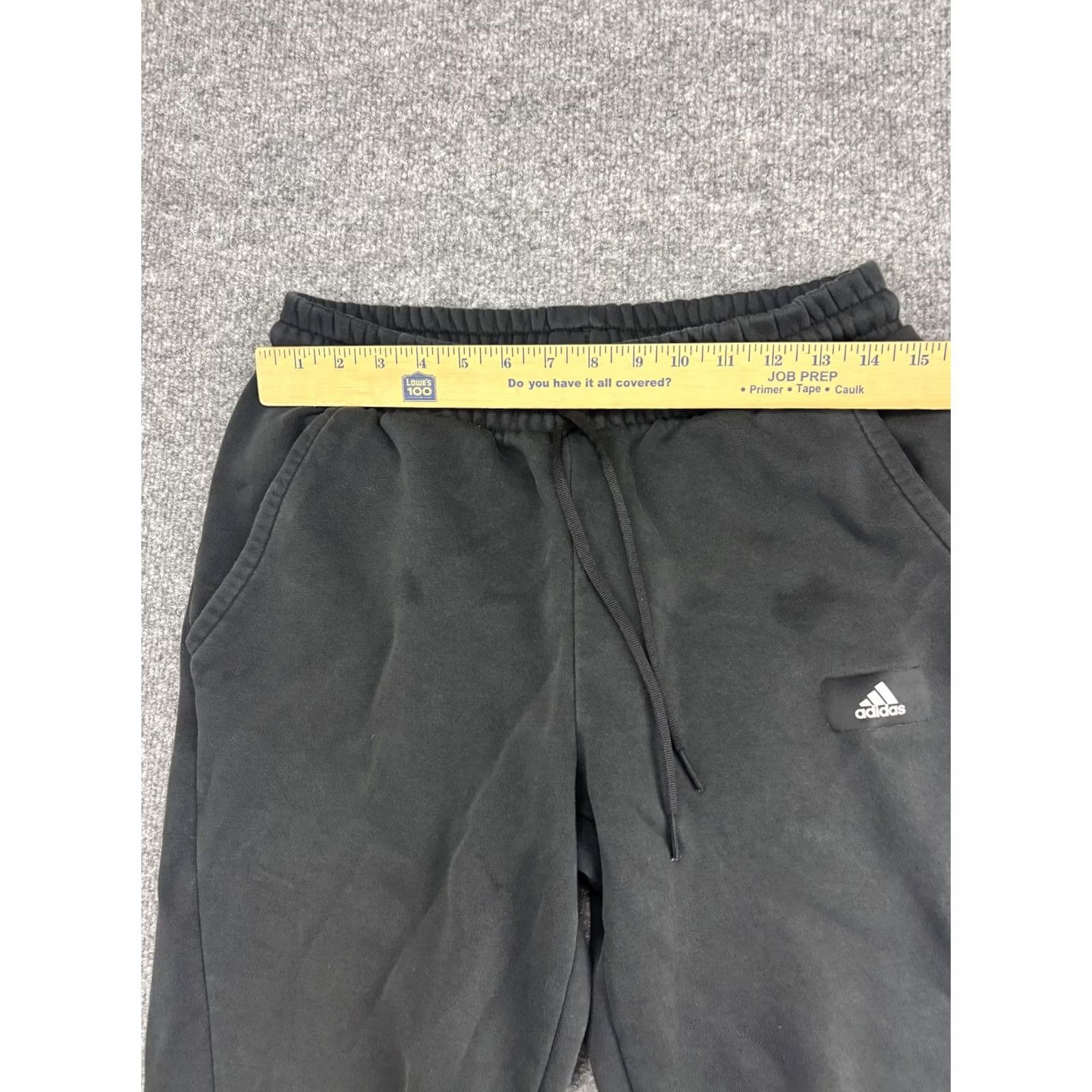 Adidas Adidas Sweatpants Mens Medium Black Fleece Jogger Colorblock Stripe Logo Size US 31 - 3 Thumbnail