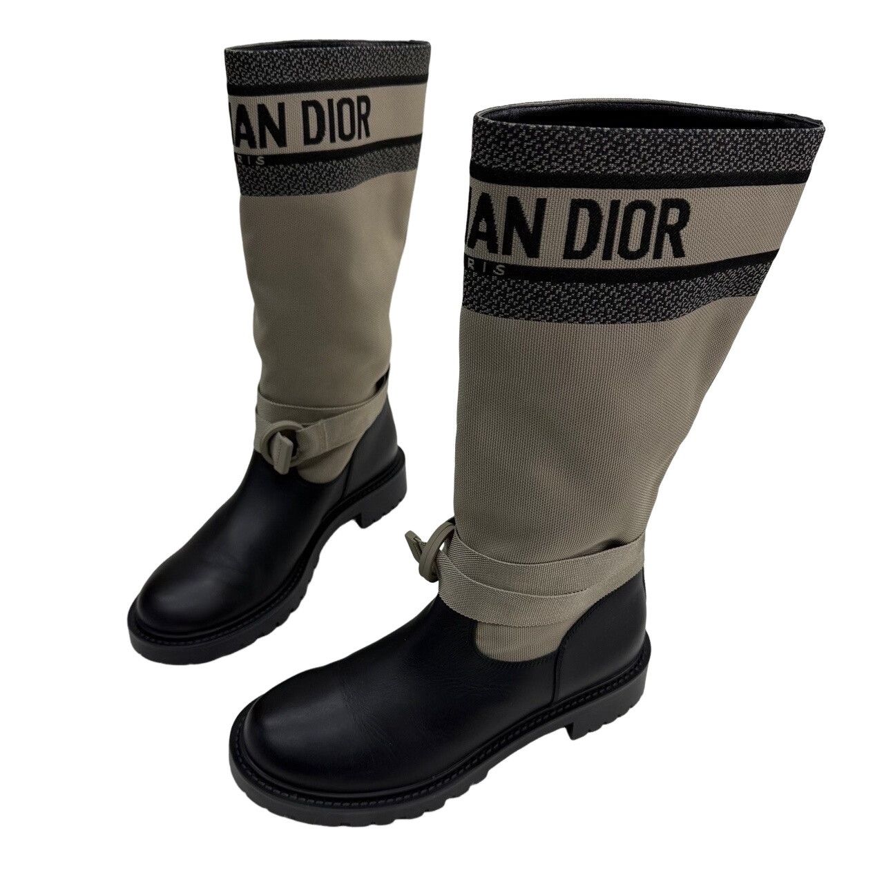 Dior Dior D-Major Canvas Leather Boots Size 38.5 Size US 8.5 / IT 38.5 - 1 Thumbnail