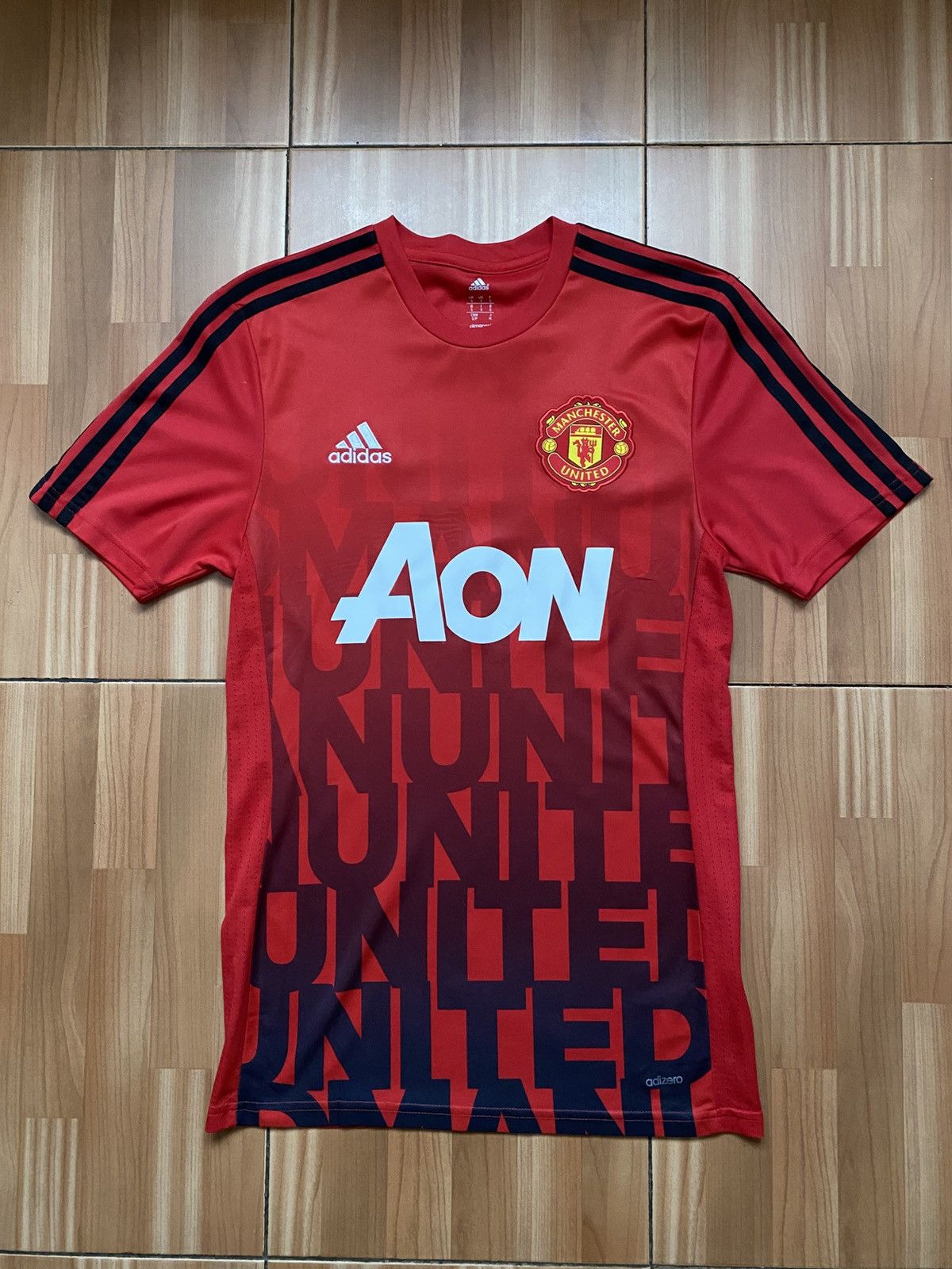 Adidas Adidas Manchester United Pre Match Training Football Shirt Size US S / EU 44-46 / 1 - 1 Thumbnail