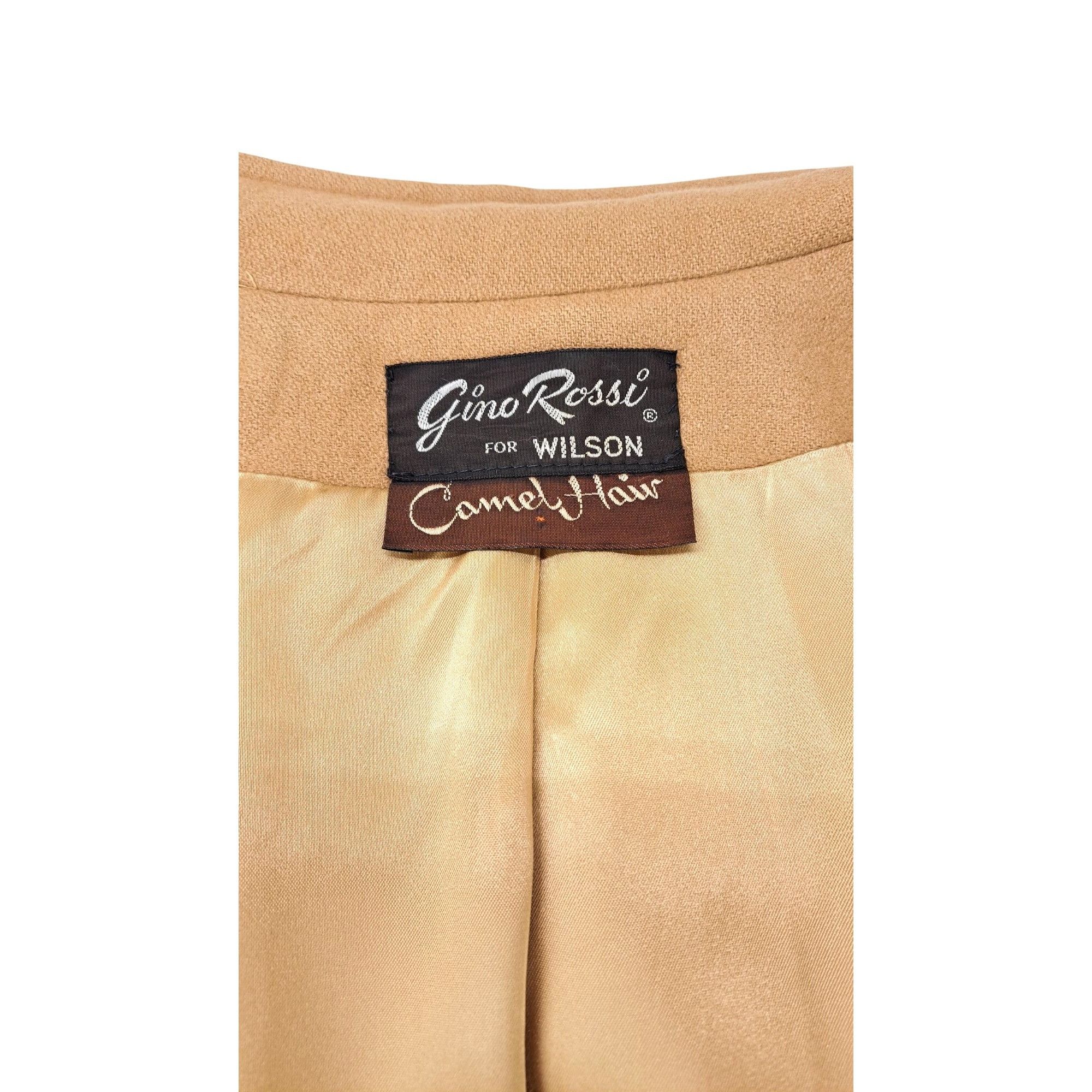 Wilson Vintage Gino Rossi For Wilson Camel Hair Coat Women Size 12 Size XL / US 12-14 / IT 48-50 - 4 Thumbnail