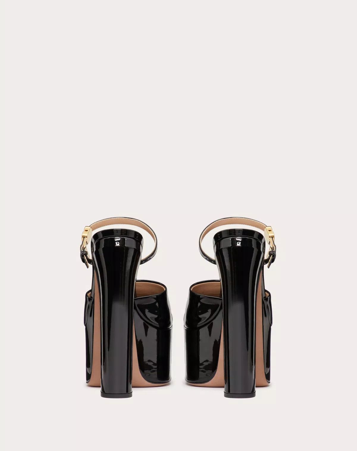 Valentino o1s1wg110426 Tan-Go Platform Leather Slide 155mm Sandals Size US 10.5 / IT 40.5 - 3 Thumbnail