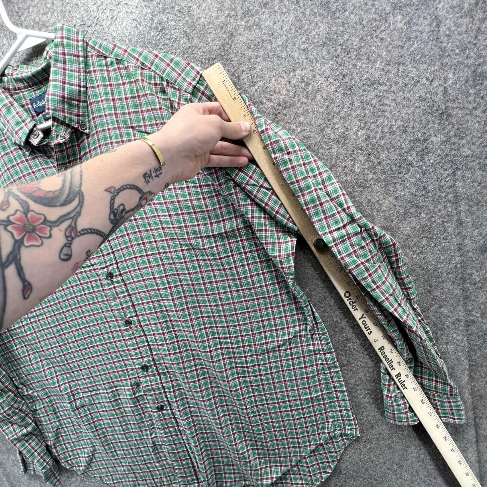 Ralph Lauren Ralph Lauren Shirt Mens XL Green Plaid Long Sleeve Button Front Casual Woven Size US XL / EU 56 / 4 - 3 Thumbnail