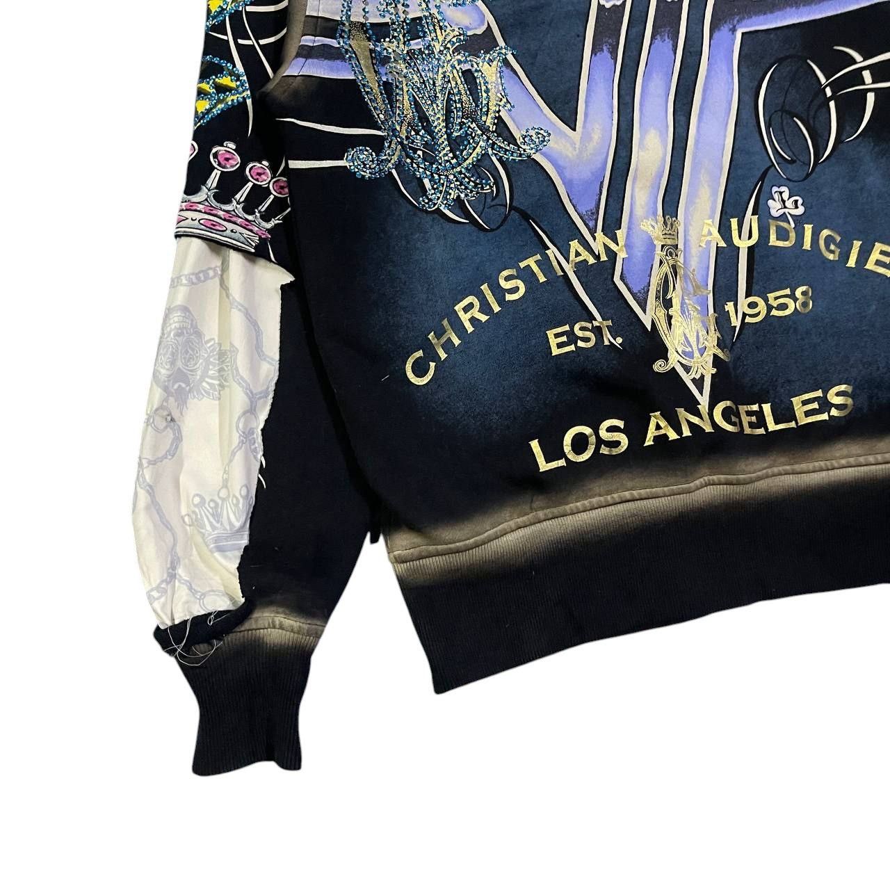 Christian Audigier Vintage Christian Audigier Los Angeles Print Hoodie Size US S / EU 44-46 / 1 - 16 Thumbnail