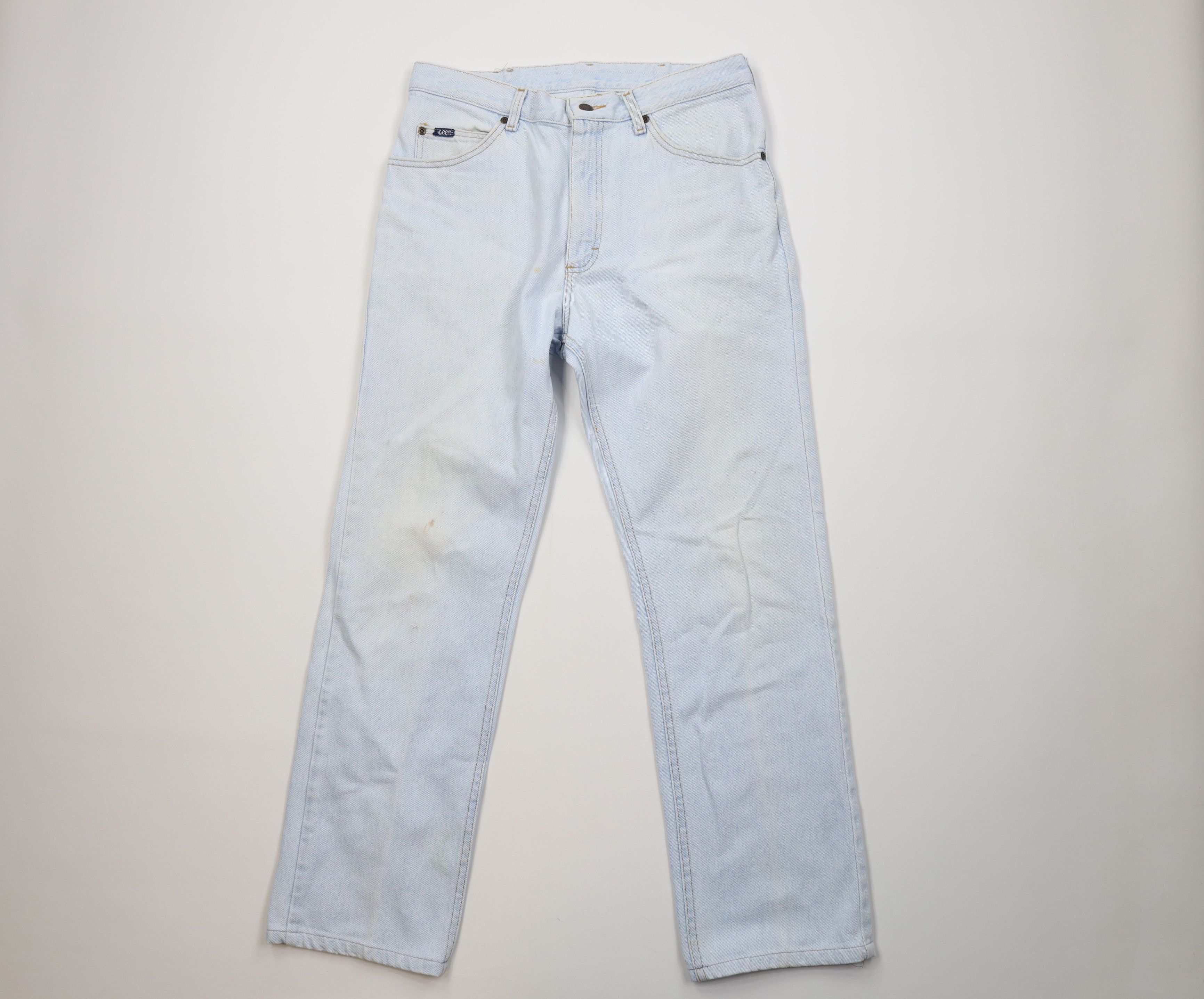 Lee Vintage 90s Lee Straight Leg Denim Jeans Light Wash USA Size US 34 / EU 50 - 1 Thumbnail