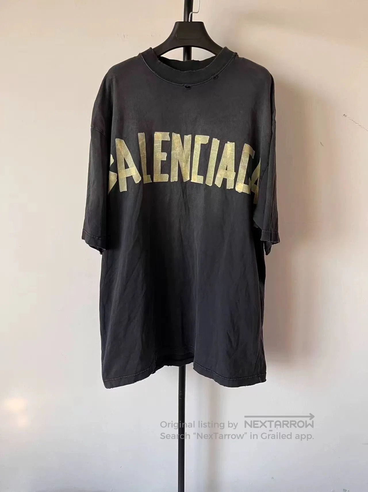 Balenciaga Printed Loose Short Sleeve T-Shirt.