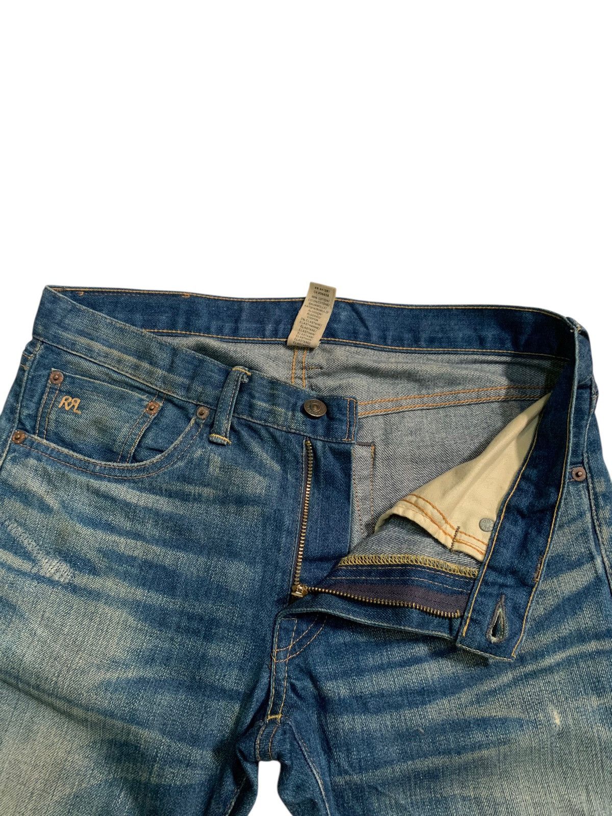 Kapital VINTAGE RRL DOUBLE RALPH LAUREN SELVEDGE RUSTY DISTRESSED Size US 31 - 16 Thumbnail