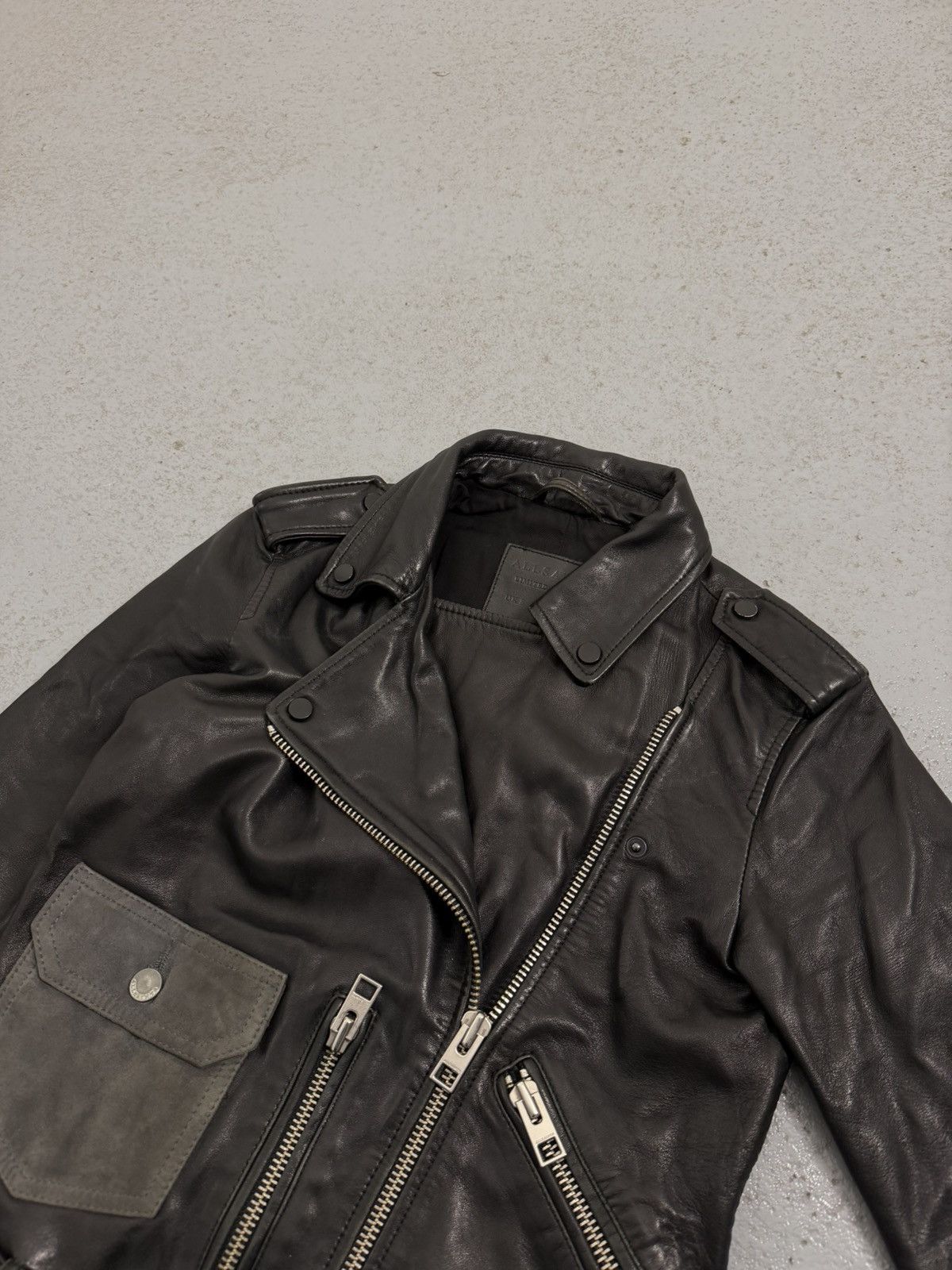 Allsaints Allsaints Leather Biker Belted Jacket Size S / US 4 / IT 40 - 5 Thumbnail