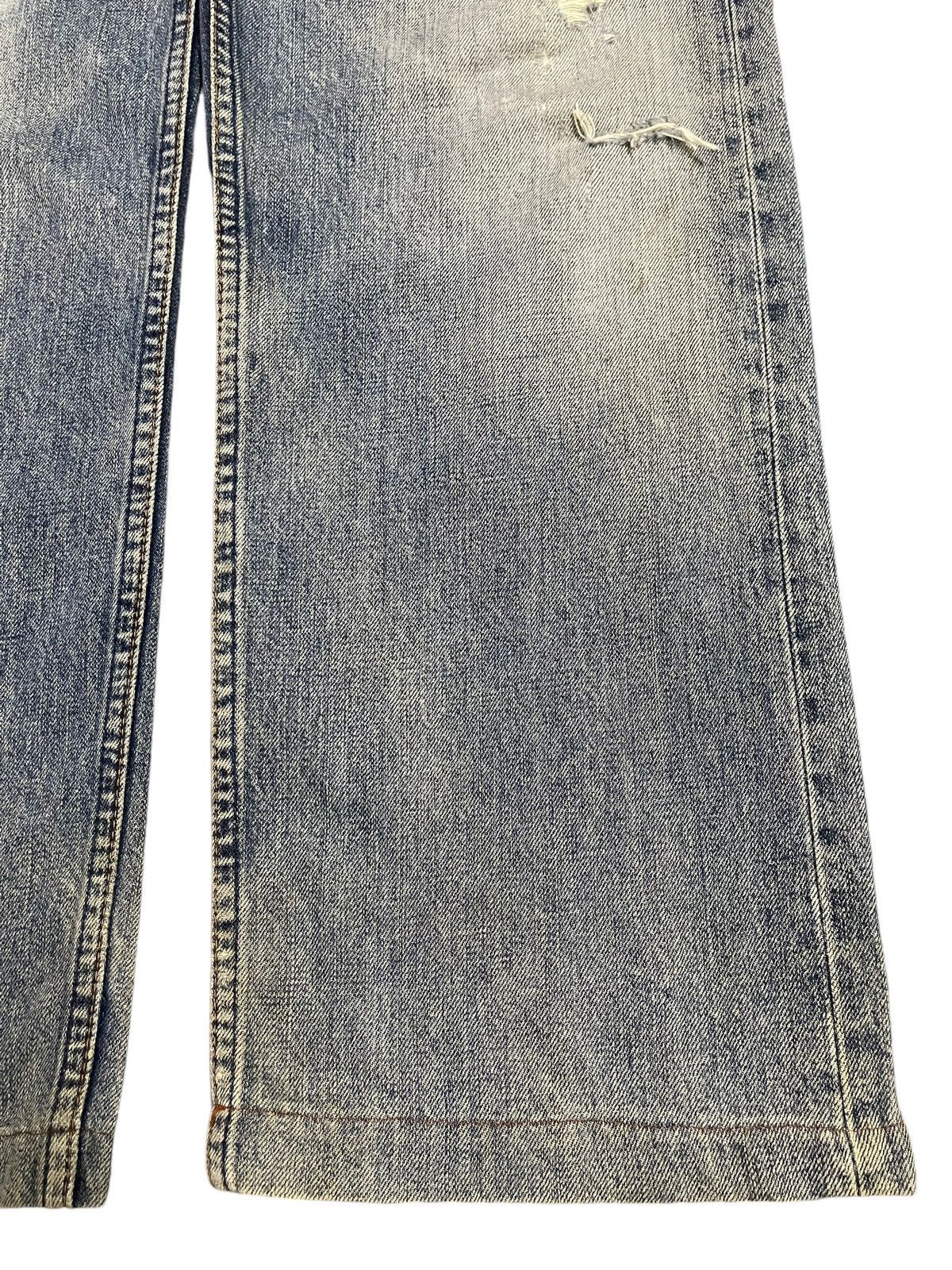Levi's Vintage 80s Levis 503 Blue Bleached Distressed Baggy Jeans Size US 31 - 8 Thumbnail