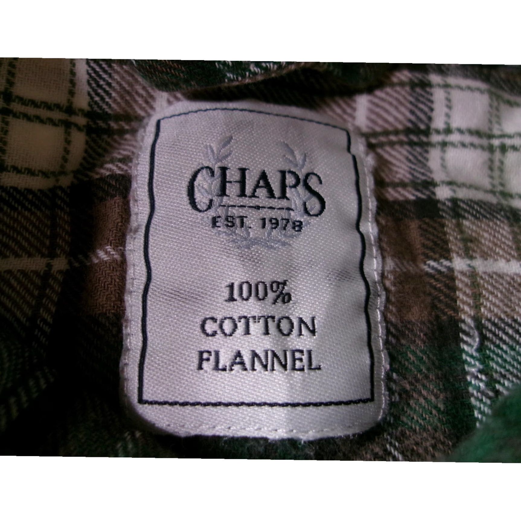 Chaps VINTAGE Chaps Men’s Small Flannel Shirt Long Sleeve Plaid Brown Green Cotton Casual Outdoor Fall Winter Size US S / EU 44-46 / 1 - 7 Thumbnail