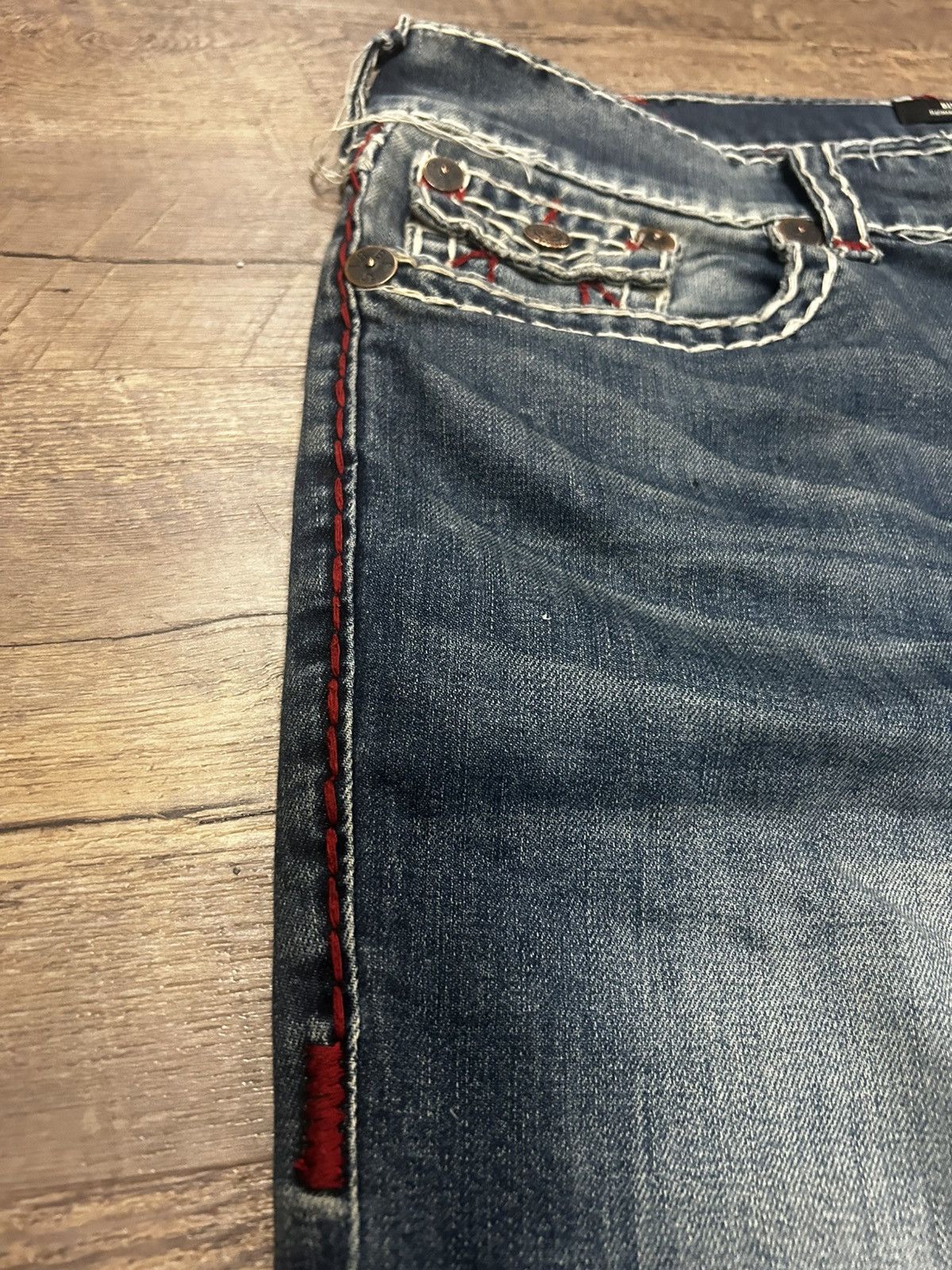 True Religion ☑️ Billy Super T Bootcut Blue Jeans ☑️ Size US 38 / EU 54 - 10 Thumbnail
